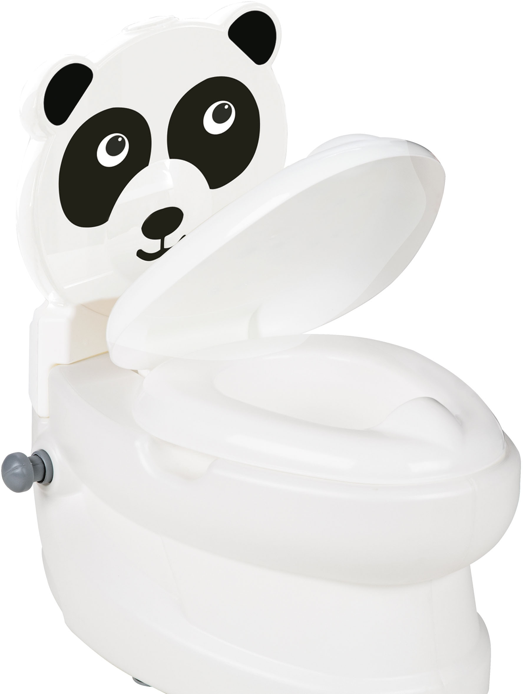 Jamara Toilettentrainer »Meine kleine bei Toilette, Spülsound online Panda«, mit Toilettenpapierhalter und