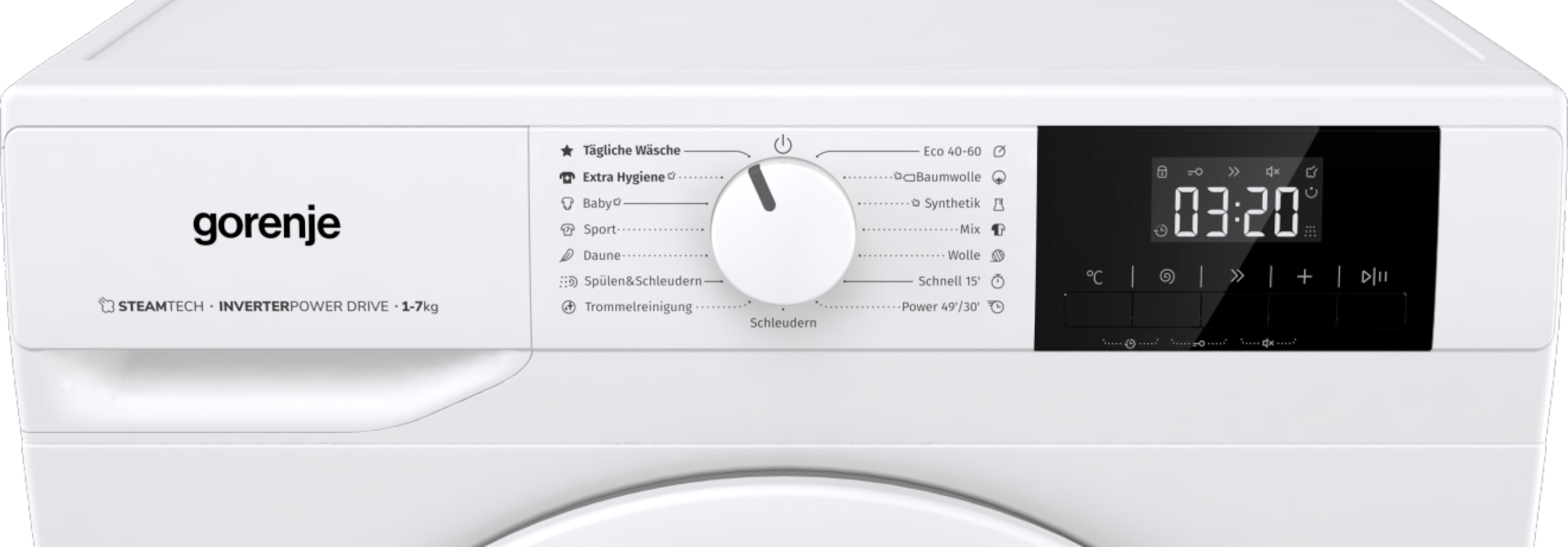 GORENJE Waschmaschine »W51G1PS62BP« 6 kg 1200 U/min Trommelreinigungsprogramm, Aquastop-Schlauch