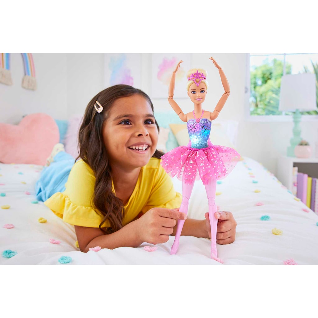 Barbie Anziehpuppe »Dreamtopia, Zauberlicht Ballerina (blond), Puppe mit Leucht-Kleid«