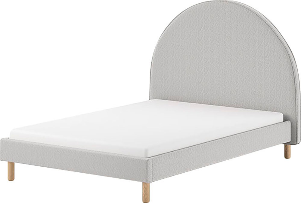 Vipack Polsterbett "Moon, mit flauschigem Bouclé Stoff in verschiedenen Far günstig online kaufen