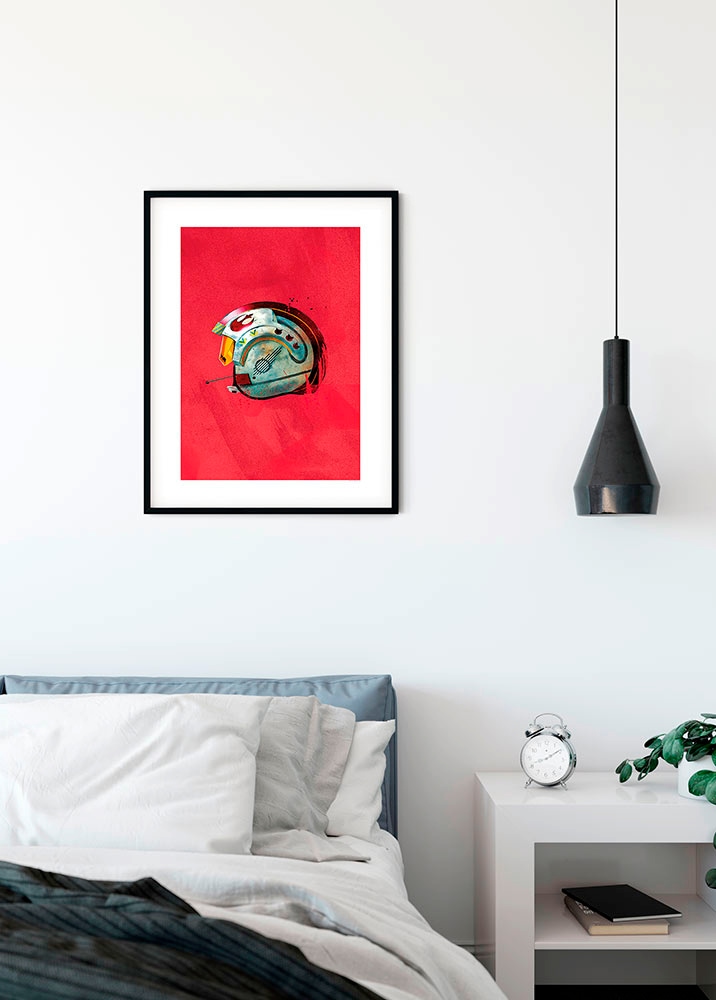 Komar Bild »Star Wars Classic Helmets Rebel Pilot« Star Wars 1 Stk. tlg. Wandbild zur Dekoration im Kinderzimmer - ohne Rahmen