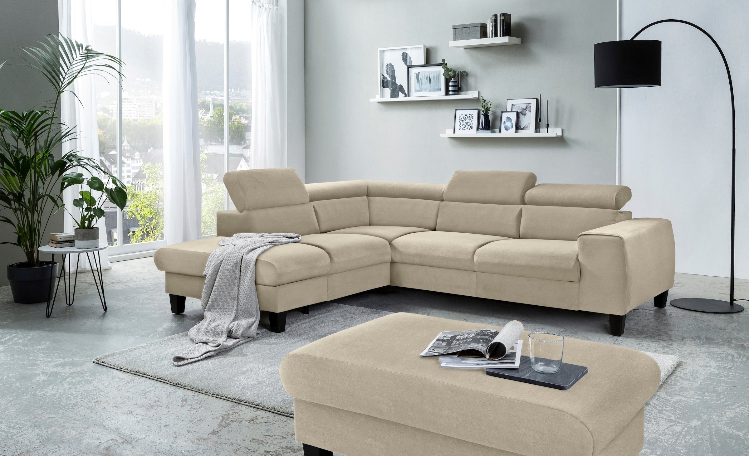 COTTA Polstergarnitur »Morven L-Form«, (Set), Set bestehend aus: Ecksofa mi günstig online kaufen
