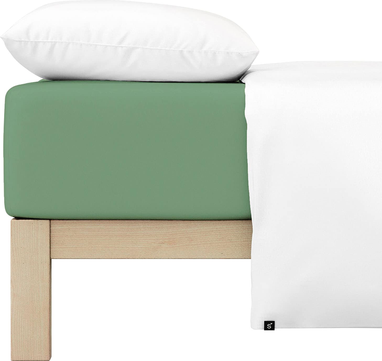 Schlafgut Spannbettlaken »Pure«, (1 St.), nachhaltige Zero Waste Verpackung