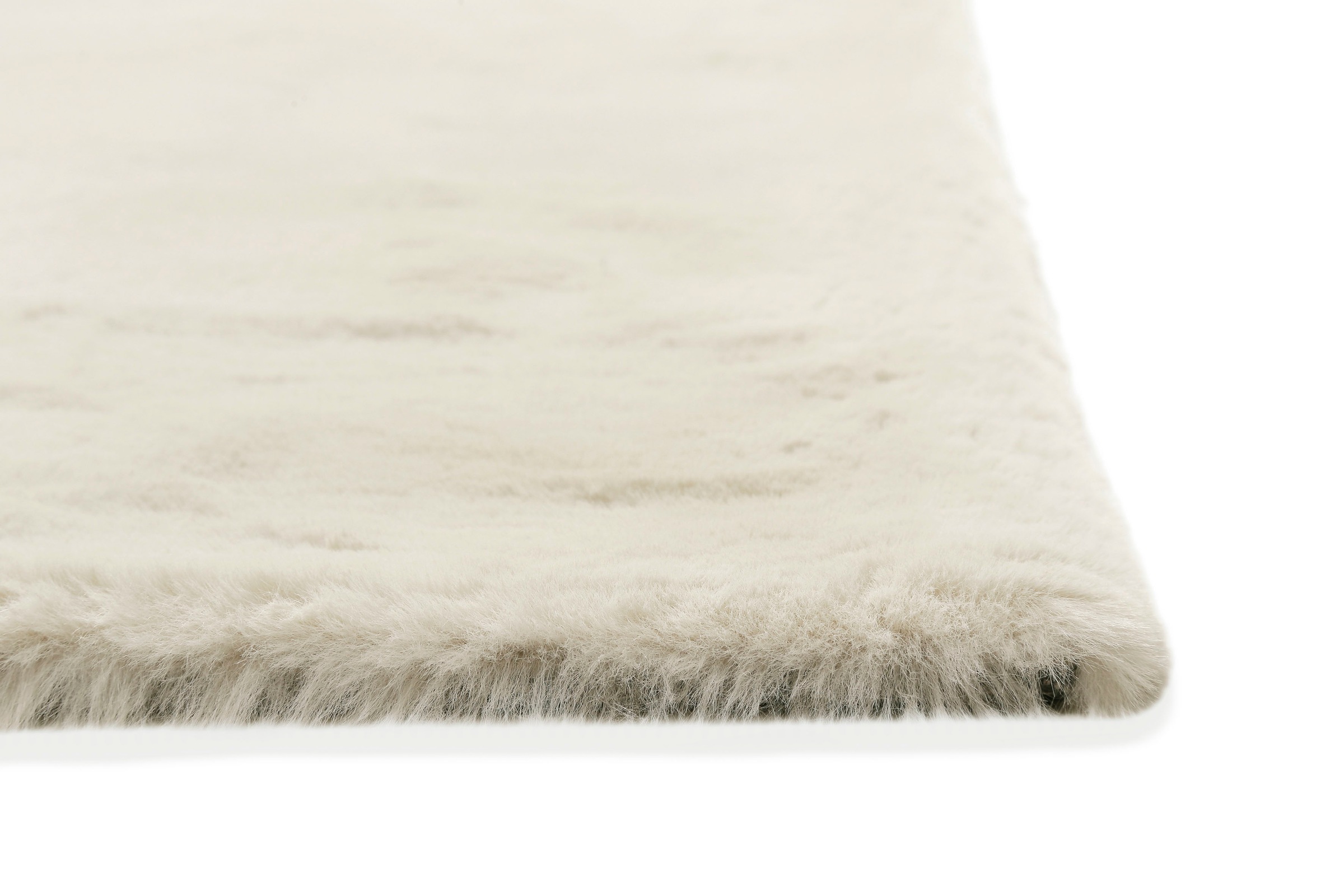 Wecon home Basics Hochflor-Teppich »Anna«, rechteckig, 25 mm Höhe, Wohnzimmer, Schlafzimmer, Felloptik, sehr weich und flauschig, Uni