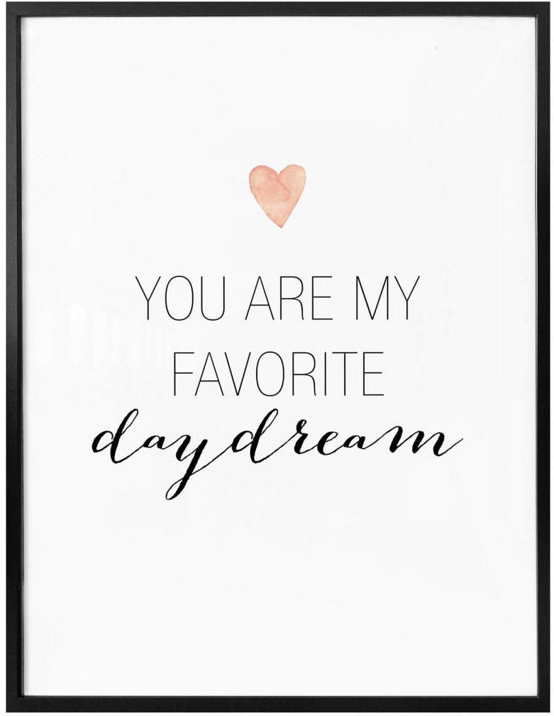 Wall-Art Poster »Daydream«, Schriftzug, (1 St.), Poster ohne Bilderrahmen günstig online kaufen