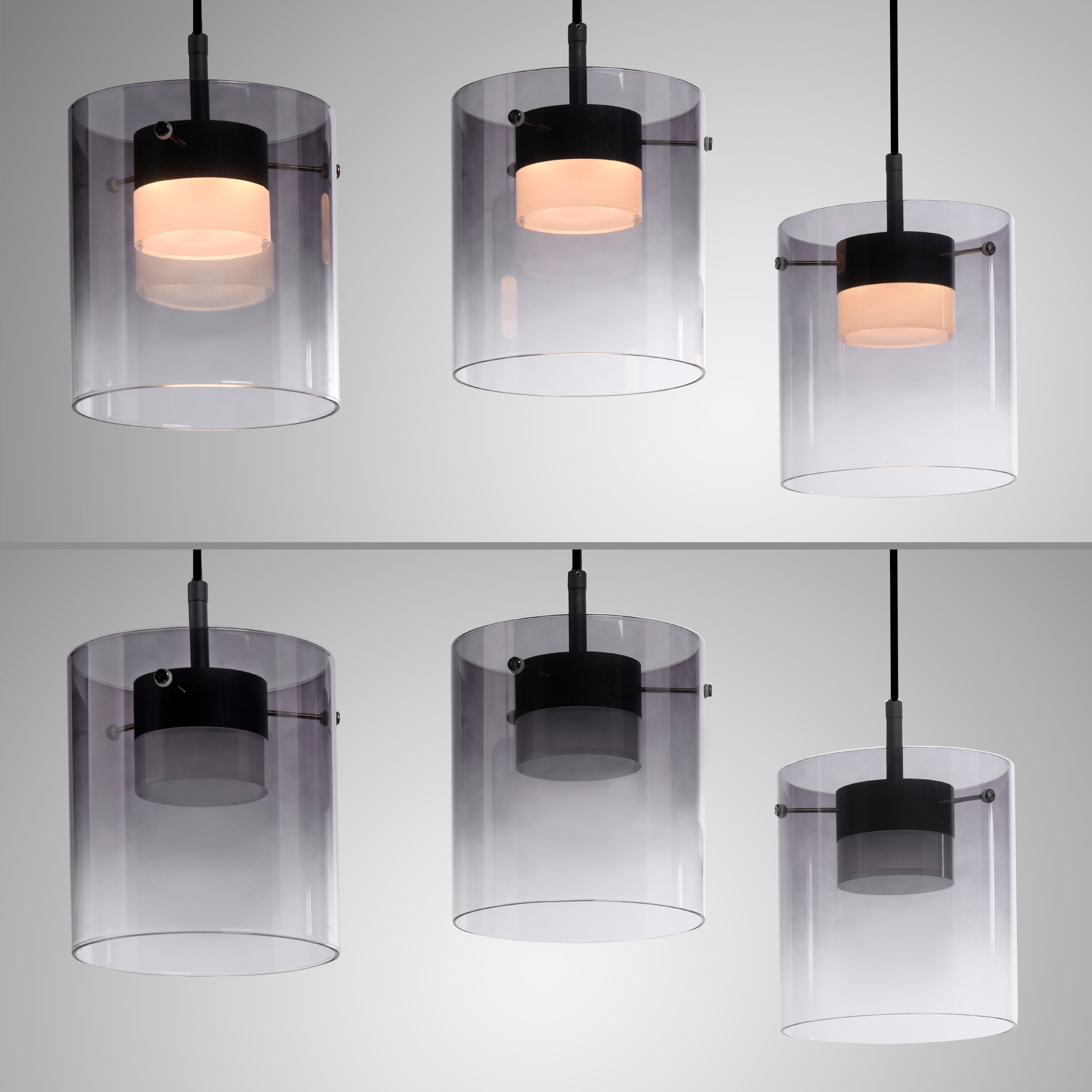 JUST LIGHT LED Deckenleuchte »ELIO« LED-Board 1 Stk. Warmweiß 3-Stufen Dimmer, Switchmo