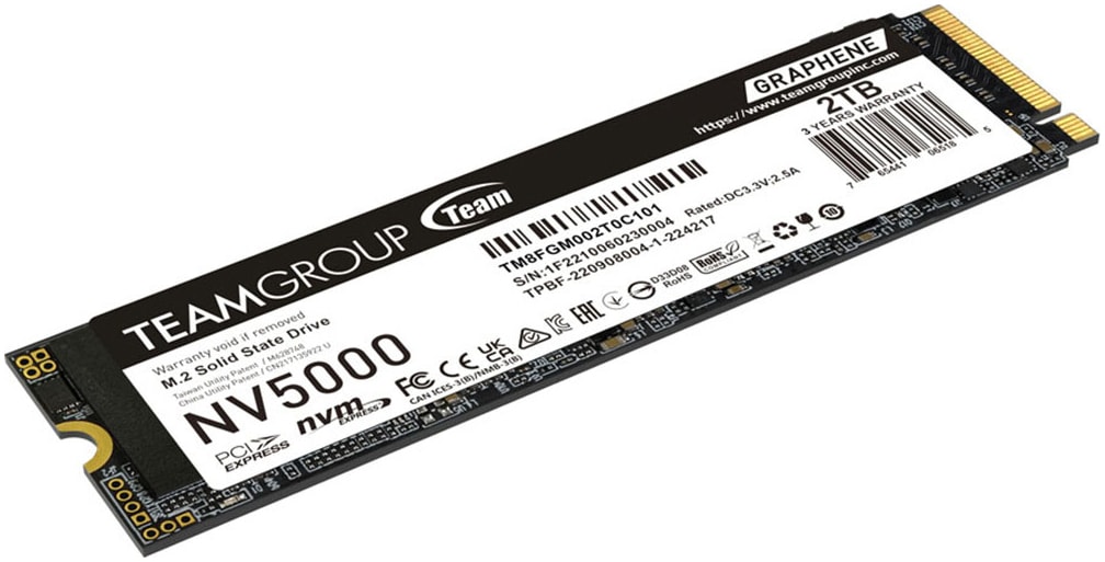 Teamgroup interne SSD »NV5000« 2 TB Anschluss PCI Express 4.0