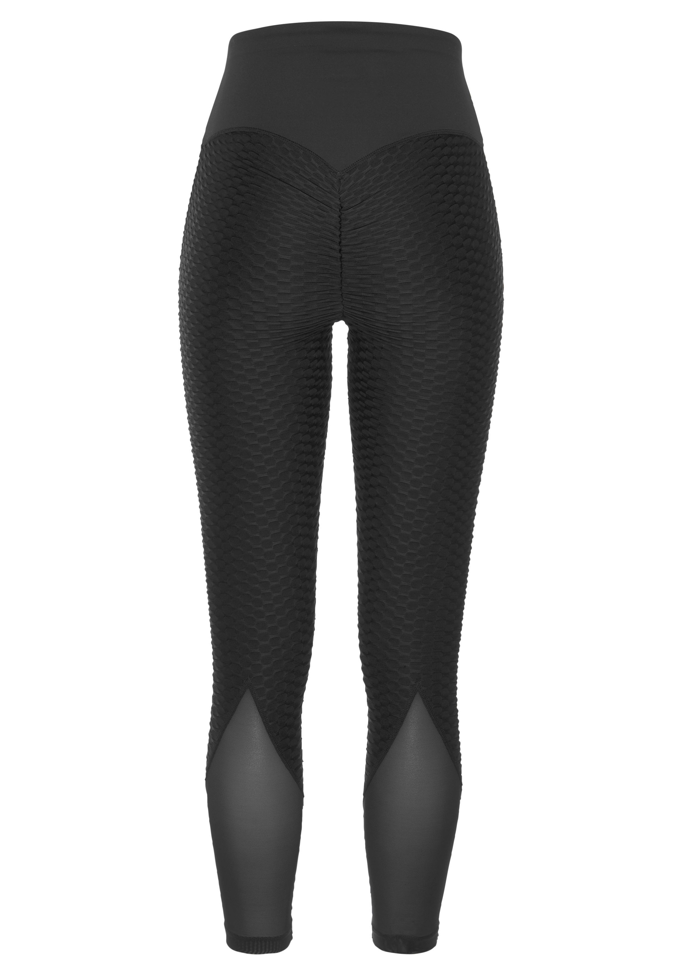 Vivance active Funktionsleggings, mit Wabendesign und Mesheinsatz