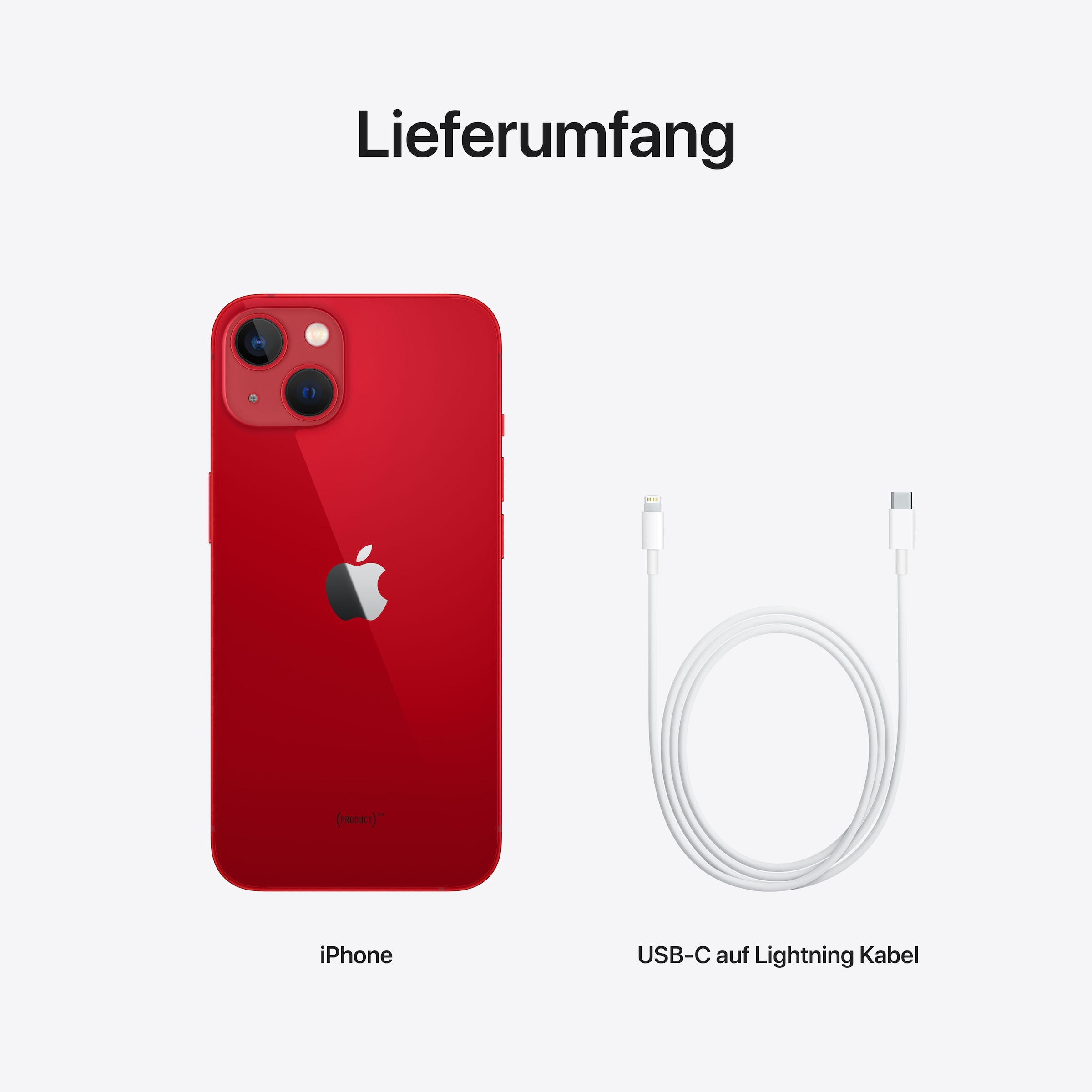 Apple Smartphone »iPhone 13«, Red, 15,4 cm/6,1 Zoll, 256 GB Speicherplatz, 12 MP Kamera
