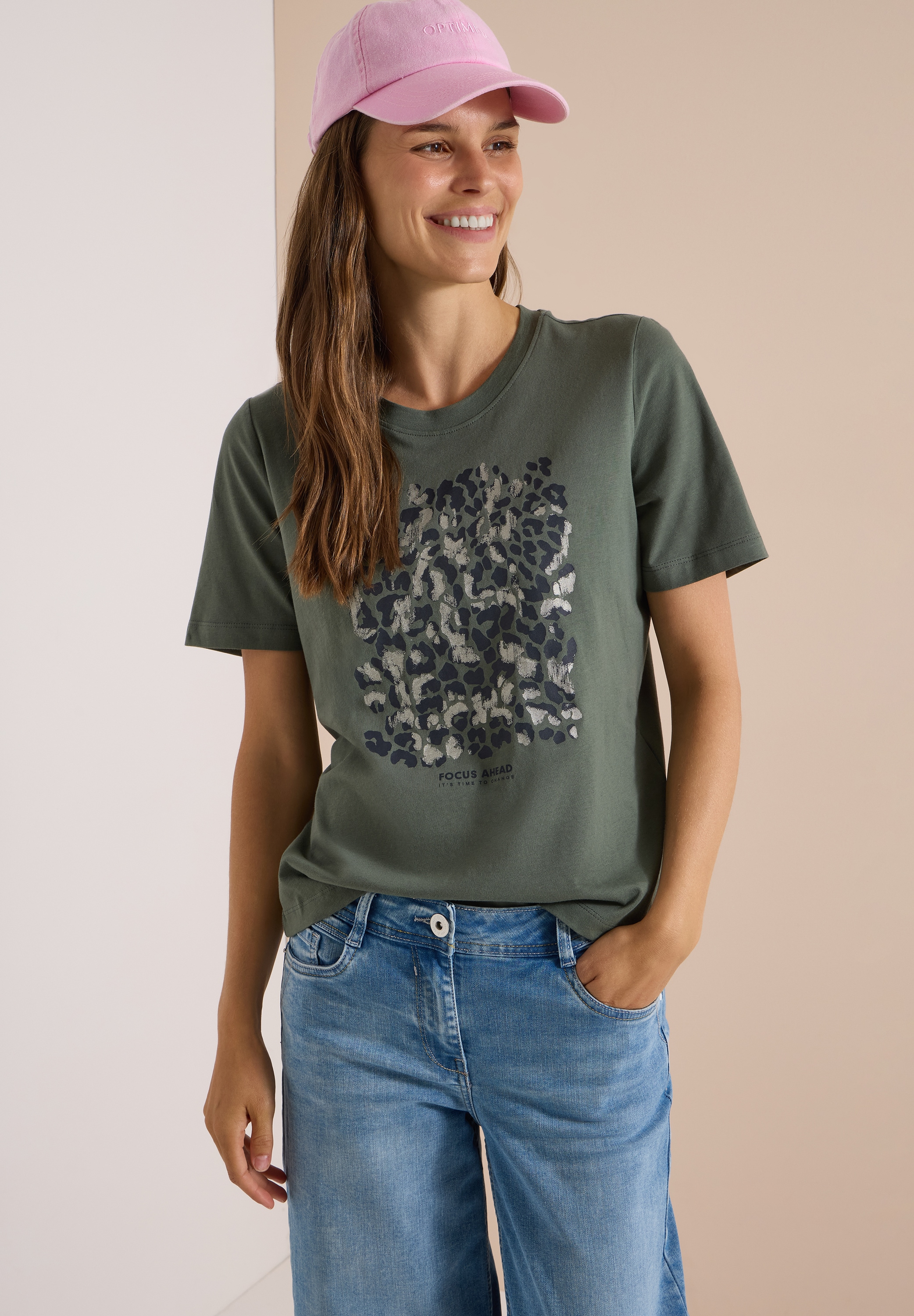 Cecil T-Shirt Dezenter Animal- Druck