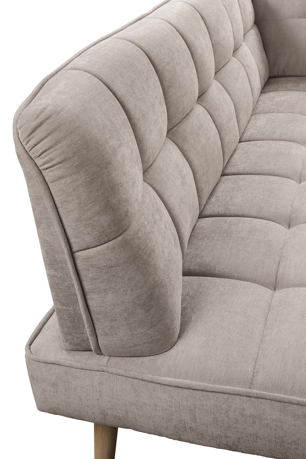 exxpo - sofa fashion Eckbank »Latte« moderne Sitz- und Rückensteppung, bequem und elegant, hoher Holzfuß