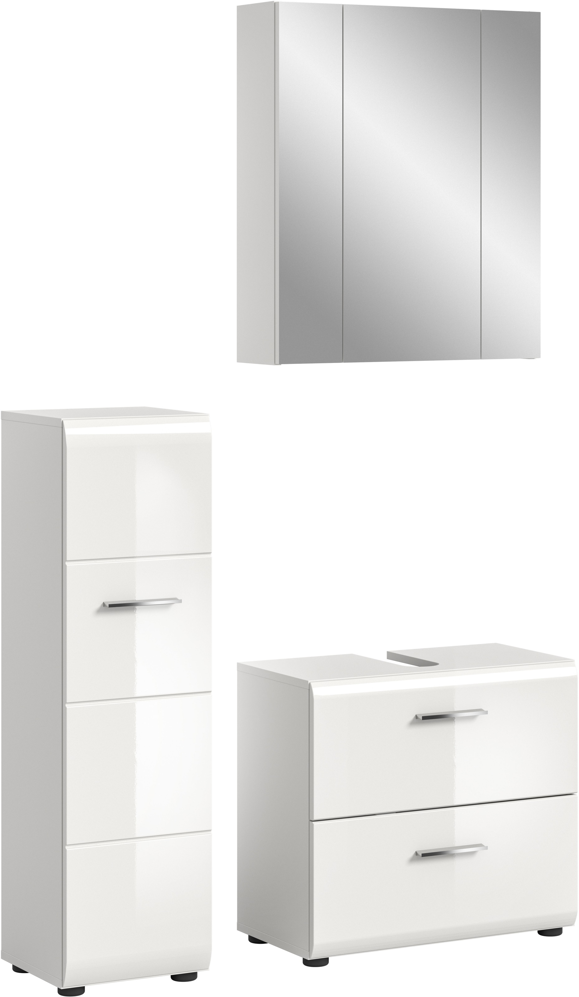 INOSIGN Badezimmer-Set Set, 3 Stk. tlg. Florenz, Badkombination 3-tlg., Wei günstig online kaufen