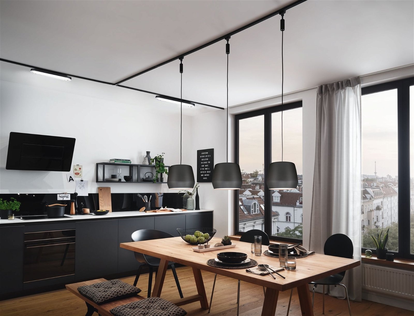 Paulmann Schienensystem-Leuchten »URail Panel Loop 480lm 7W 2700K 230V Chrom matt, Chrom 7W«, Einzelspot, dimmbar
