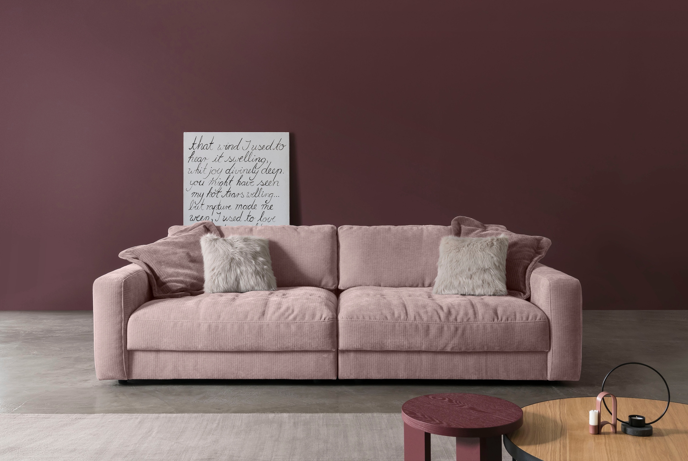 BETYPE Big-Sofa »Be Comfy«, legerer Sitzkomfort, wahlweise mit manueller Sitztiefenverstellung