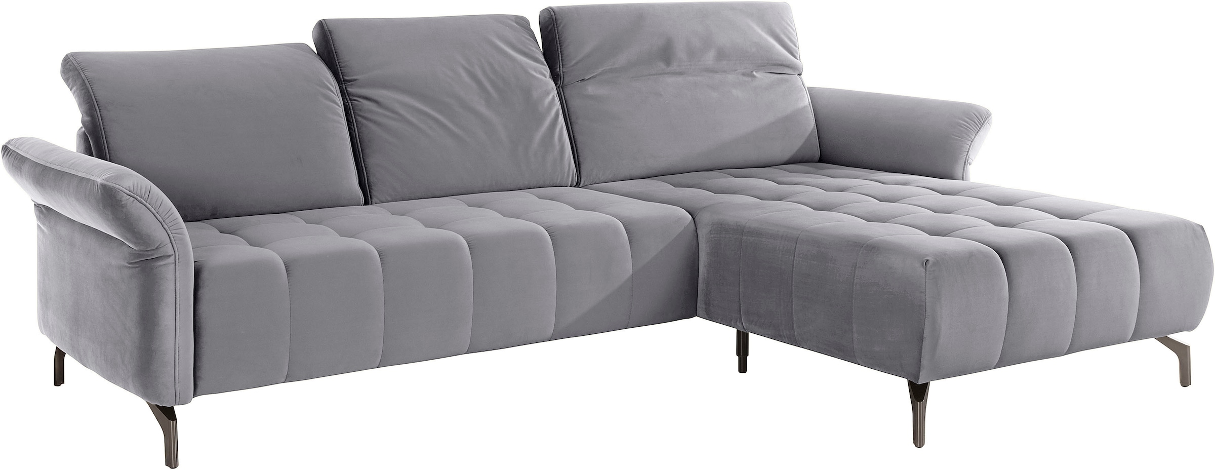 INOSIGN Ecksofa »Fresh L-Form«, Federkern, wahlweise Kopfteilverstellung und motorischer Vorziehsitz
