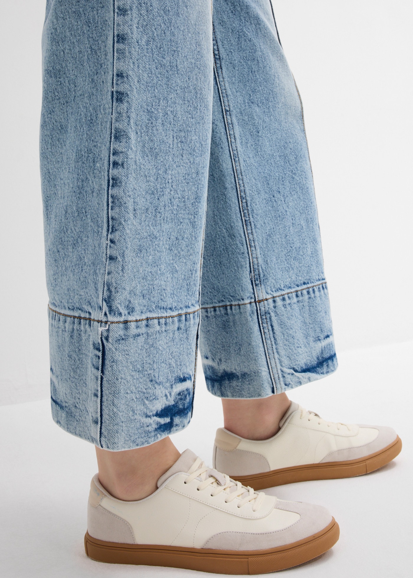bonprix 7/8-Jeans lockere Passform, verkürztes Bein, mit Elasthan-Anteil, aus Baumwolle