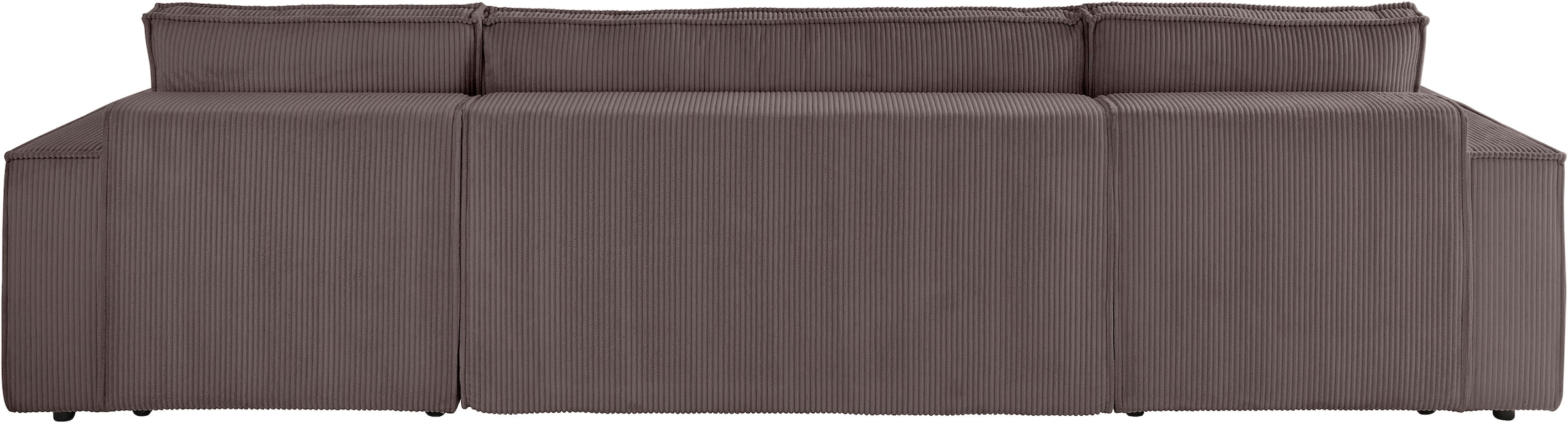 OTTO home Wohnlandschaft »Cassi, 311 cm, U-Form, Schlafsofa, Dauerschläfer, Boxspringfederung«, Schlaffunktion (133/270cm), Bettkasten, Seitentaschen, Cord-Bezug