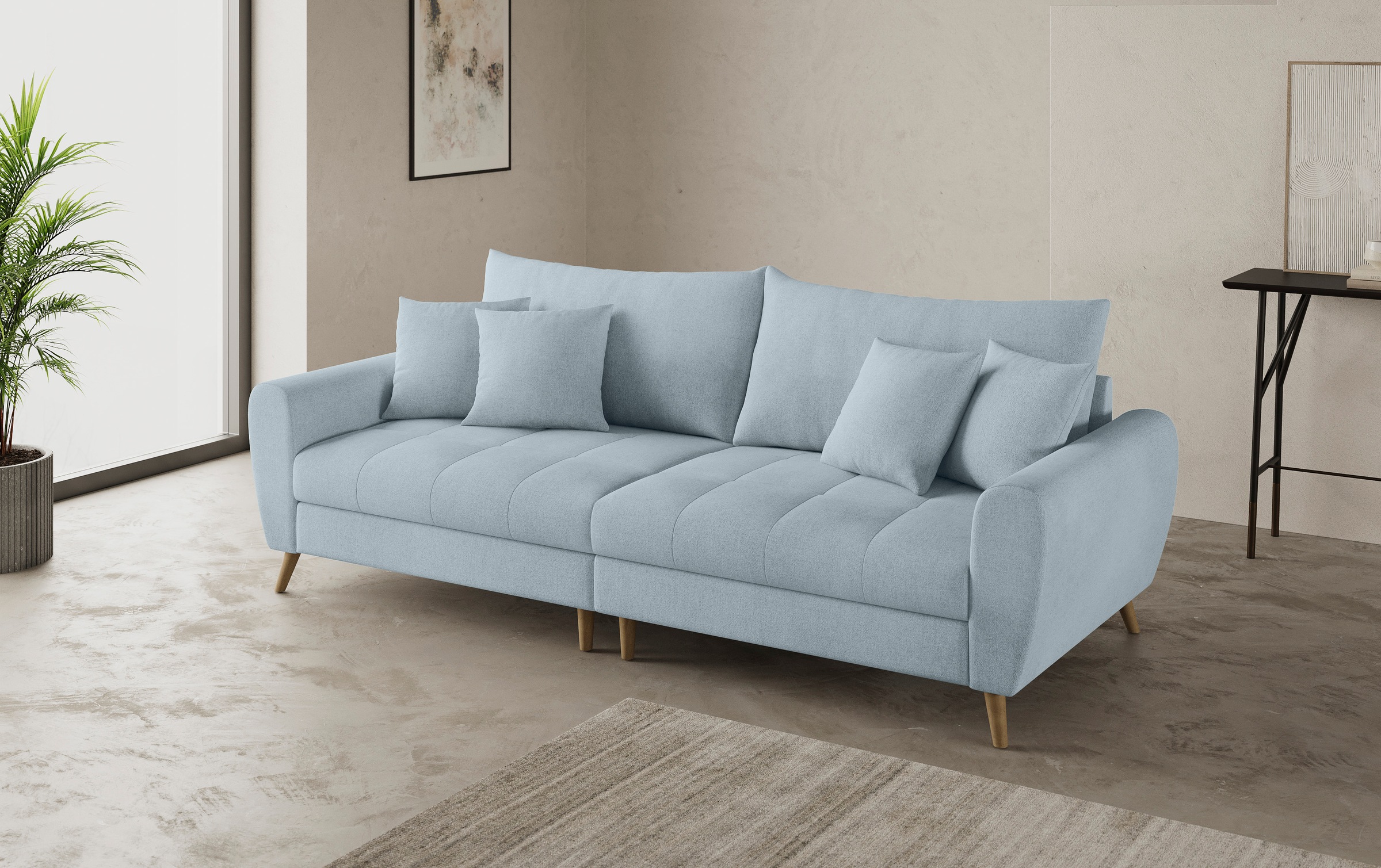 Mr. Couch Big-Sofa »Blackburn II«, Wahlweise mit Kaltschaumpolsterung bis 140 kg belastbar