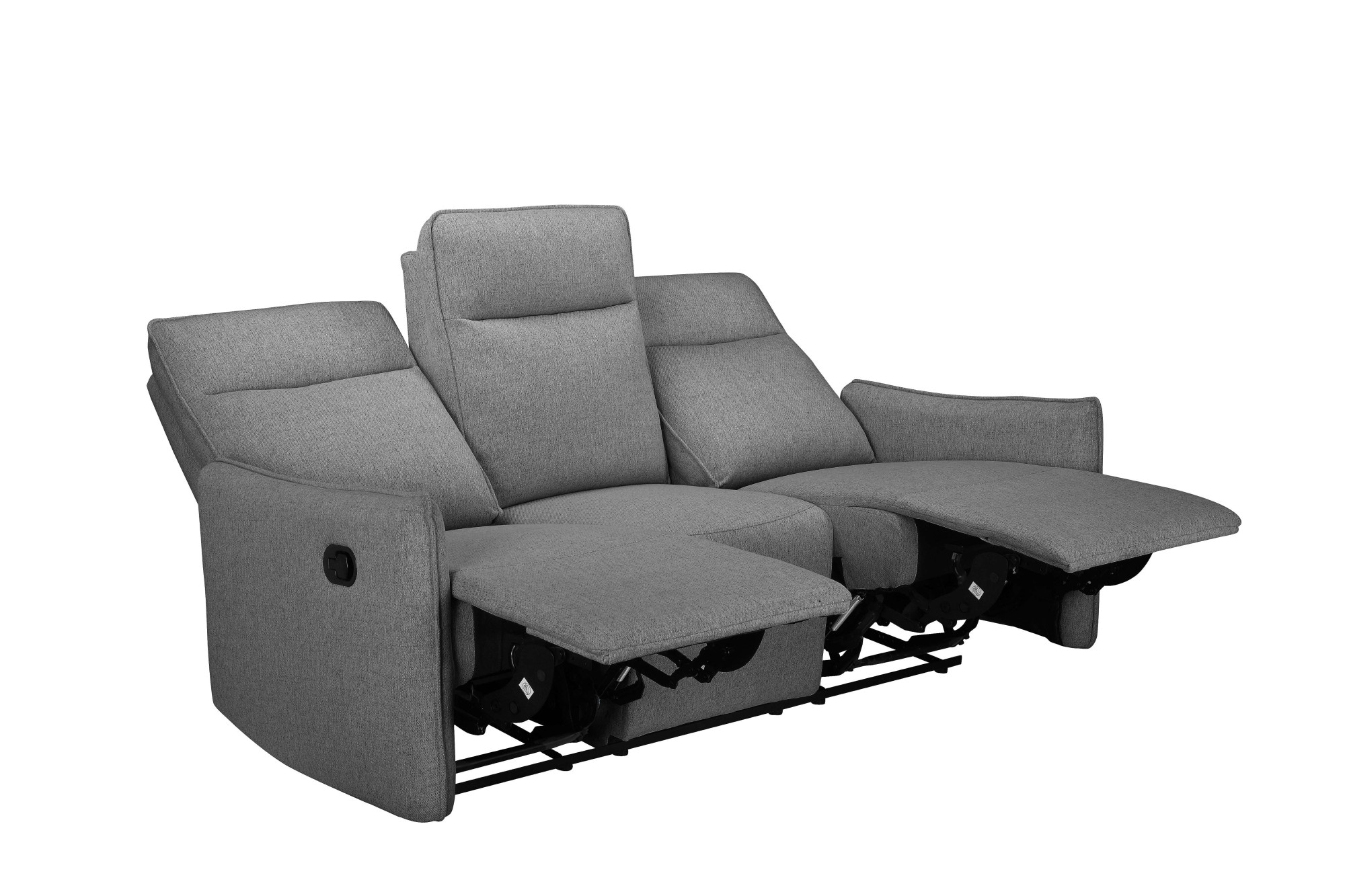 Dorel Home 3-Sitzer »Lugo, Kinosofa mit Reclinerfunktion in Kunstleder und Webstoff«, mit manueller Relaxfunktion in 2 Sitzen