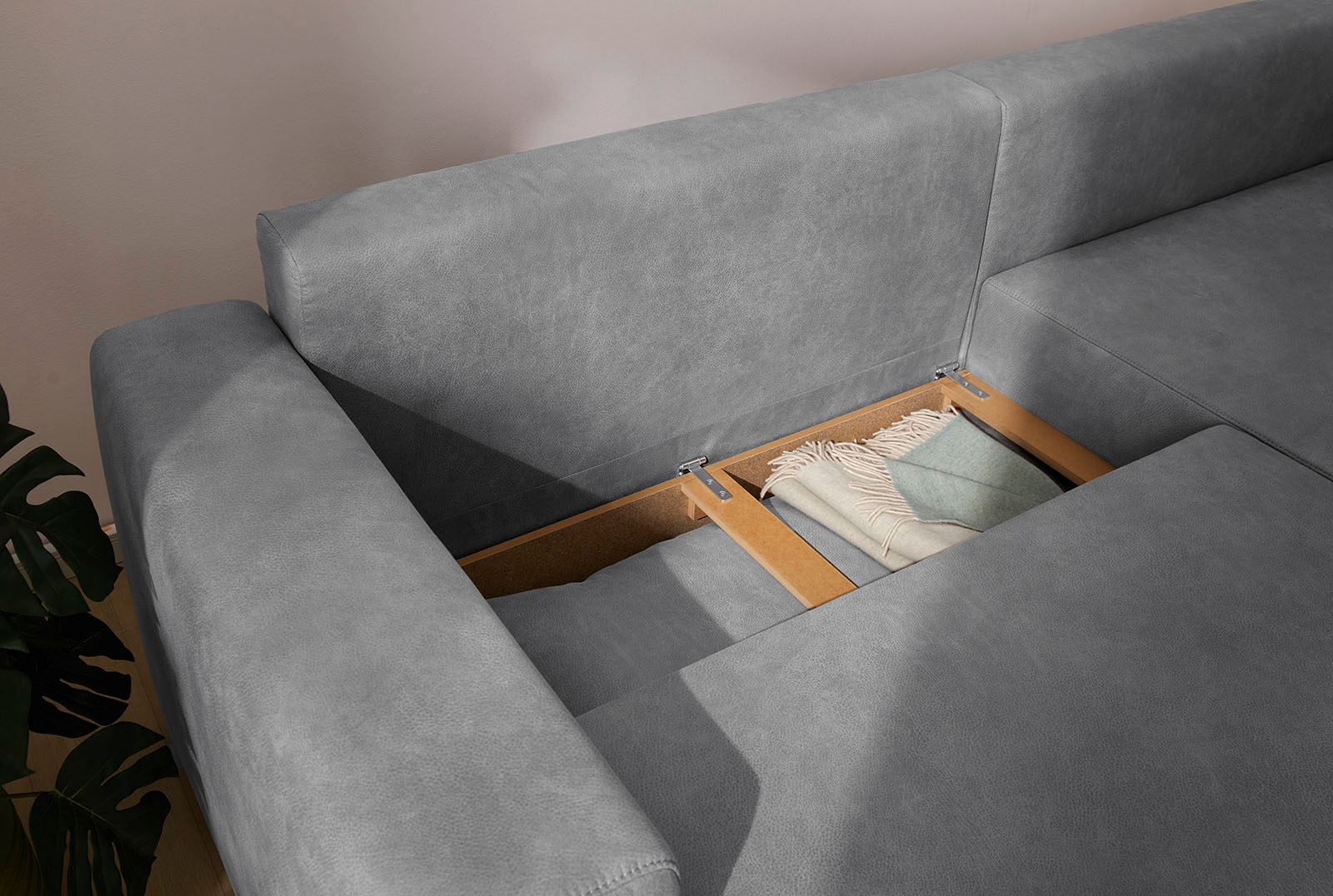 Jockenhöfer Gruppe Ecksofa »Spotlight, mit dimmbarer LED-Beleuchtung«