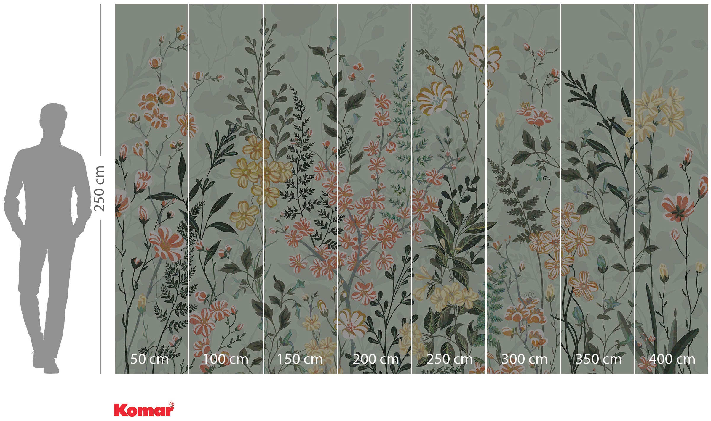 Komar Vliestapete »Digitaldruck Vlies - Hay Meadow - Größe 400 x 250 cm«, bedruckt, Wohnzimmer, Schlafzimmer