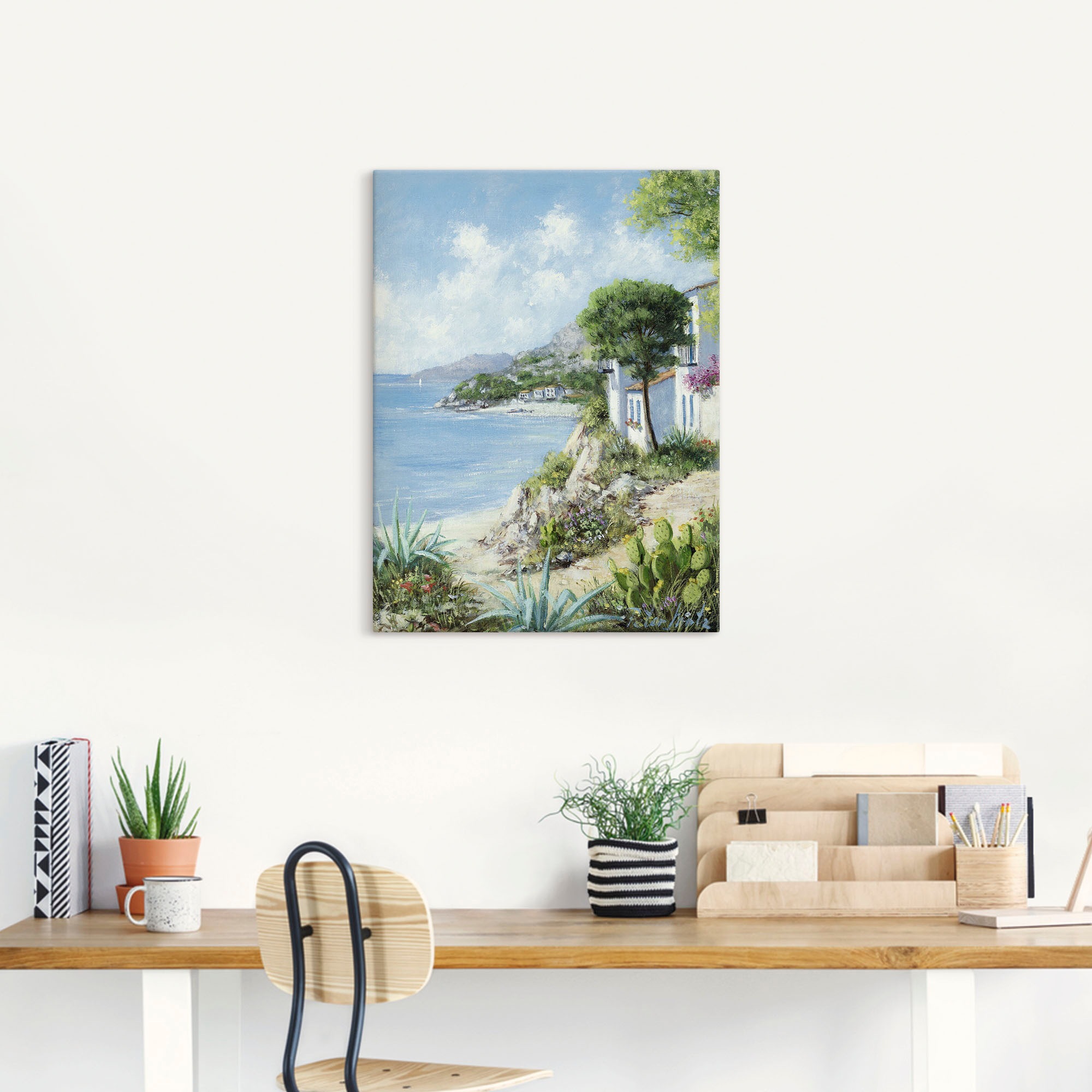 Artland Wandbild »Weg zum Meer«, Gewässer, (1 St.), als Leinwandbild, Wanda günstig online kaufen