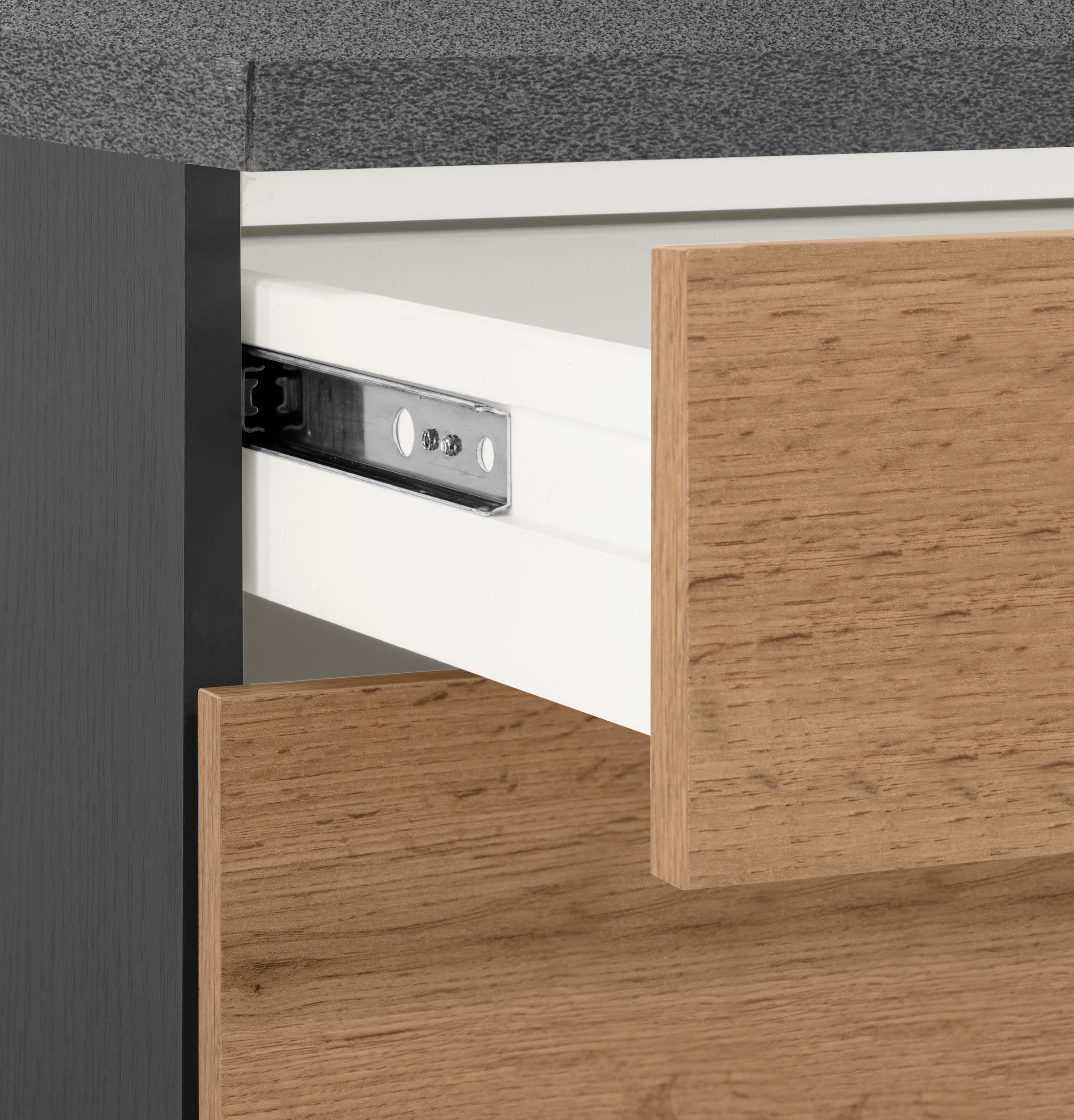KOCHSTATION Winkelküche »KS-Colmar«, mit E-Geräten, Stellbreite 210/300 cm