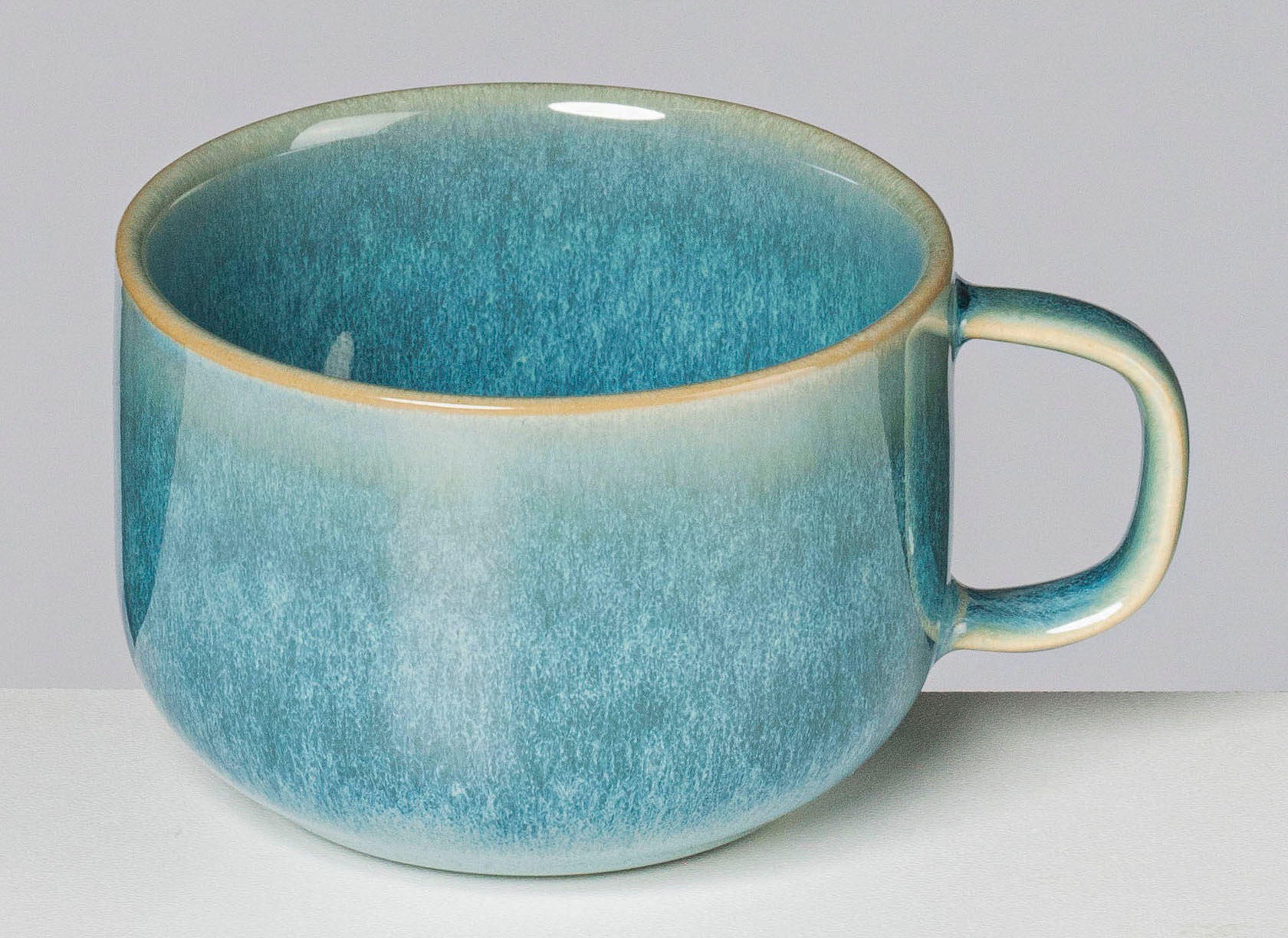 gipfelstück Tasse »Tiefer See«, (Set, 4 tlg.), Scandi-Style, Reaktivglasur, jedes Stück ein Unikat, 4-teilig