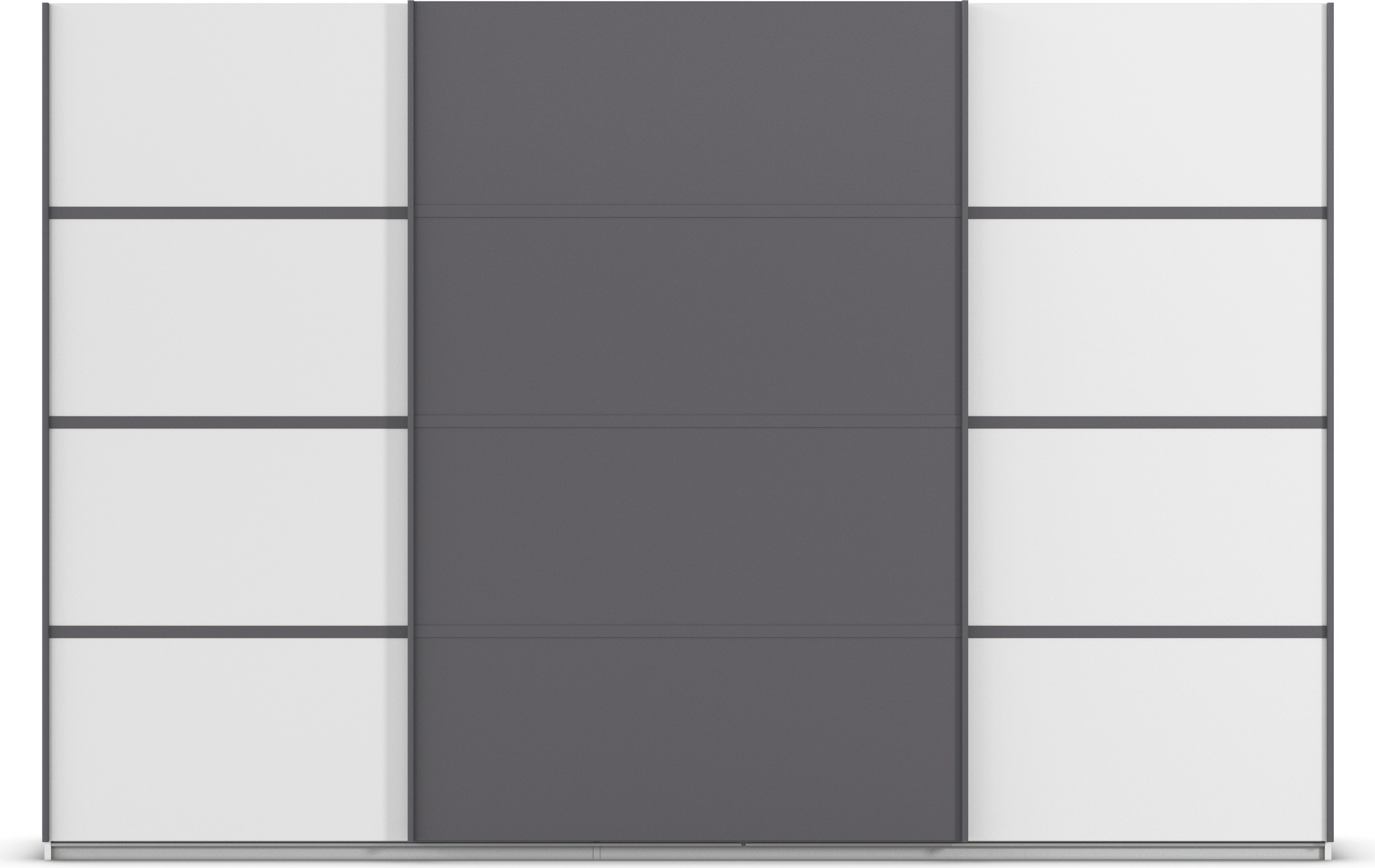 rauch Kleiderschrank »Schwebetürenschrank Garderobe Schrank TOP ANGEBOT Avola«, (in 3 verschiedenen Ausstattungen BASIC/CLASSIC/PREMIUM), mit eleganten Zierleisten in Chrom, Schwarz oder Weiß MADE IN GERMANY