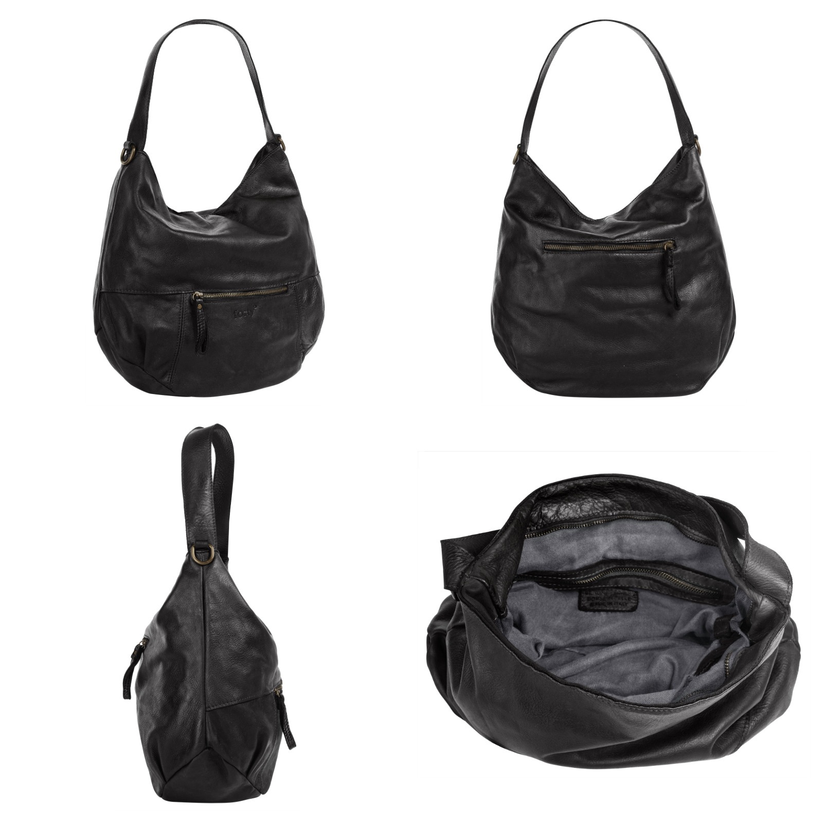 forty° Shopper, echt Leder, Made in Italy