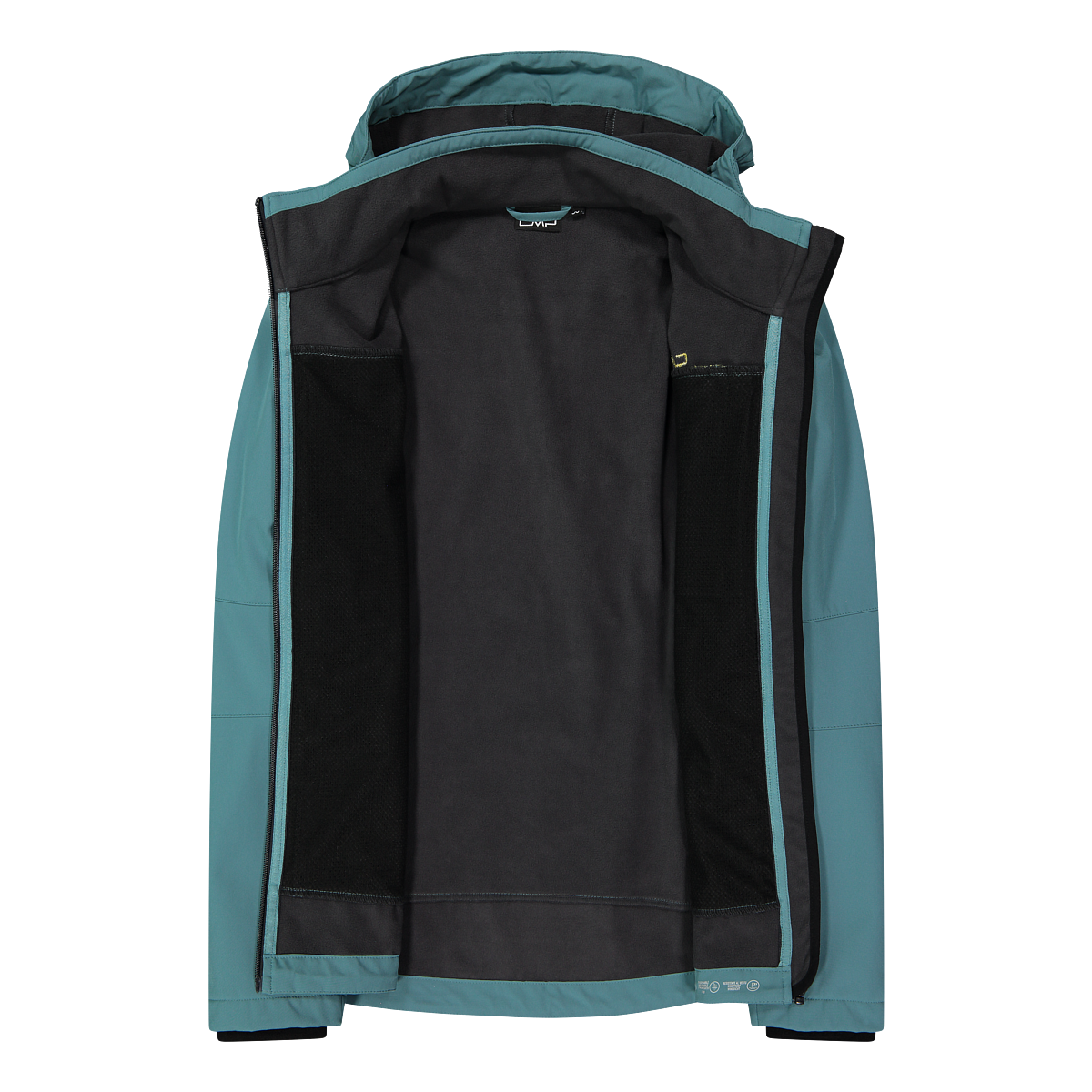 CMP Softshelljacke, (1 St.), mit Kapuze, Wasserabweisend & Winddicht & Atmungsaktiv