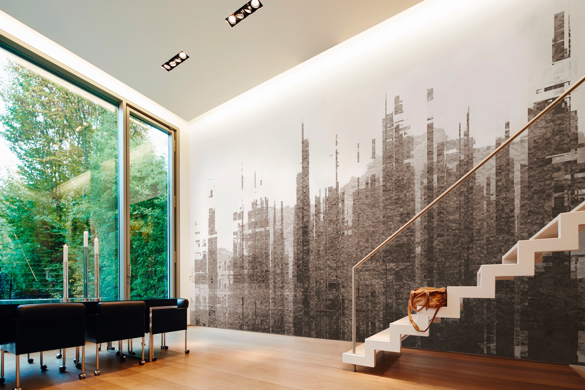 Architects Paper Fototapete »Atelier 47 Skyline Artwork 3« Stadt glatt Vlie günstig online kaufen