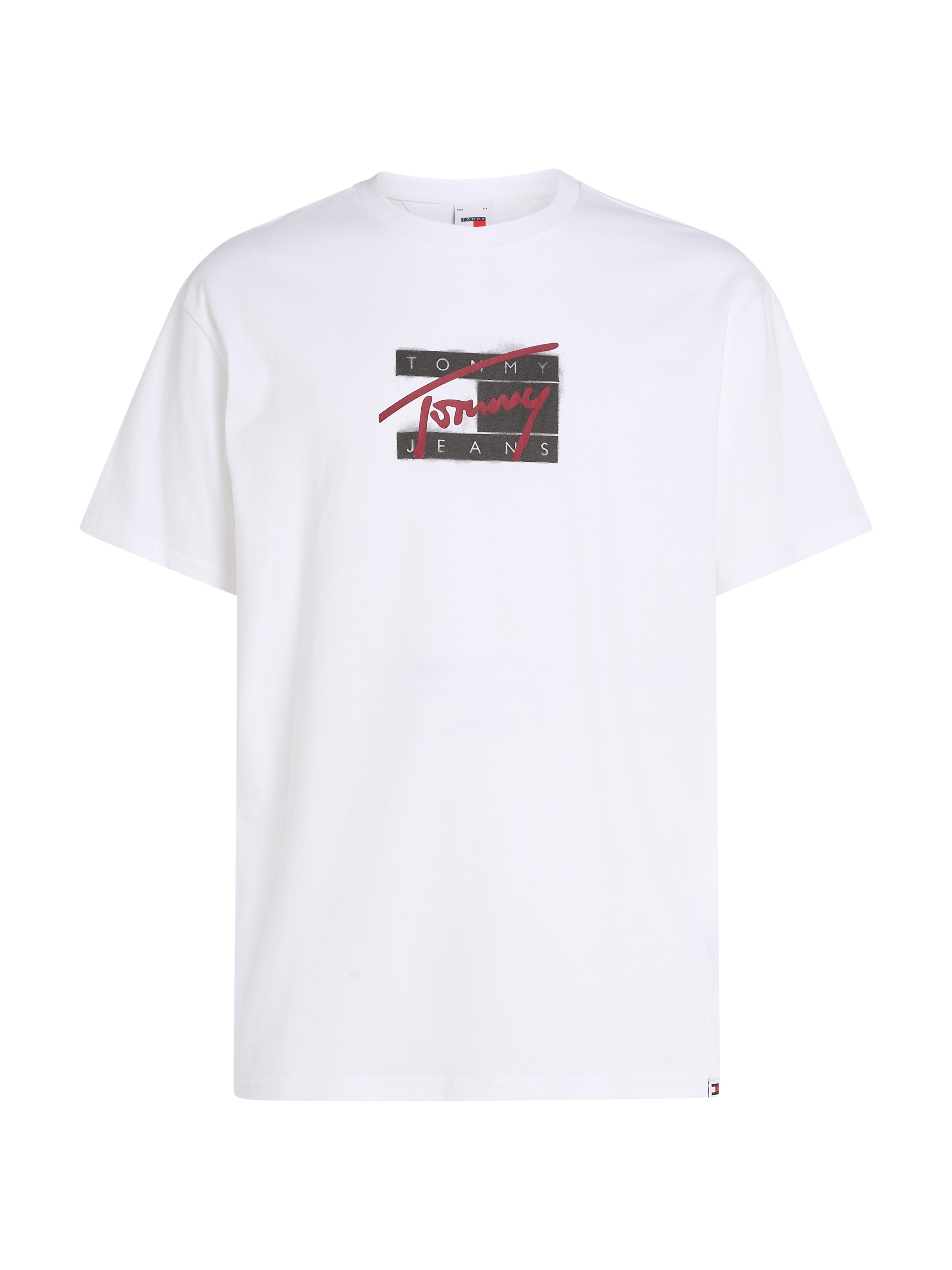 Tommy Jeans Plus T-Shirt »TJM REG STREET SIG FLAG TEE EXT«, Große Größen mit Print