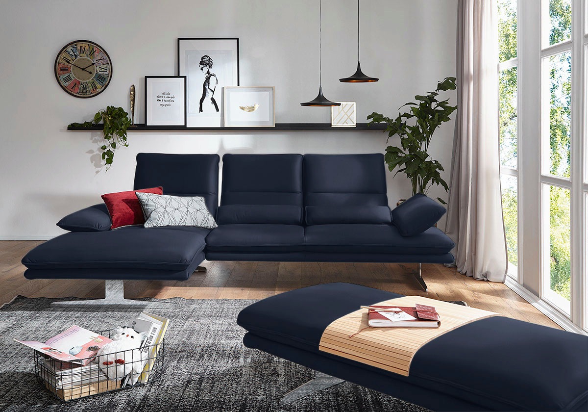 W.SCHILLIG Ecksofa »broadway, Designsofa mit tollem Sitzkomfort, L-Form«, S günstig online kaufen