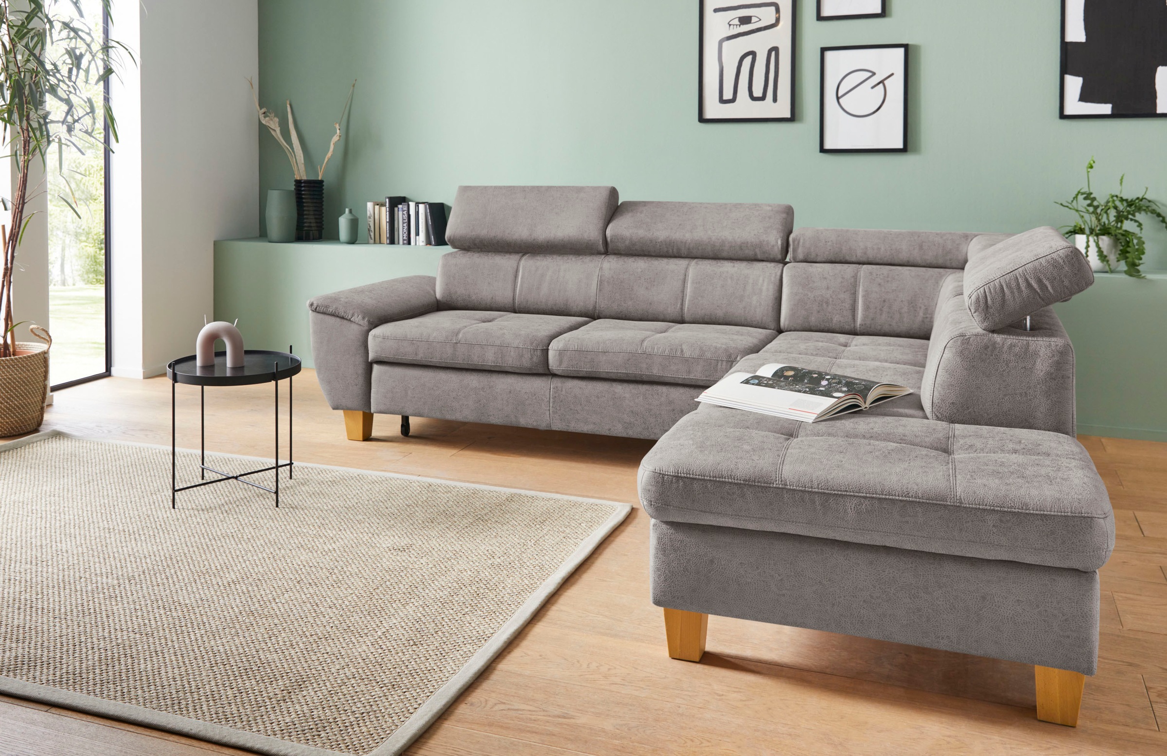 exxpo - sofa fashion Ecksofa »Enya, aufwendige Detailverarbeitung, hoher Si günstig online kaufen