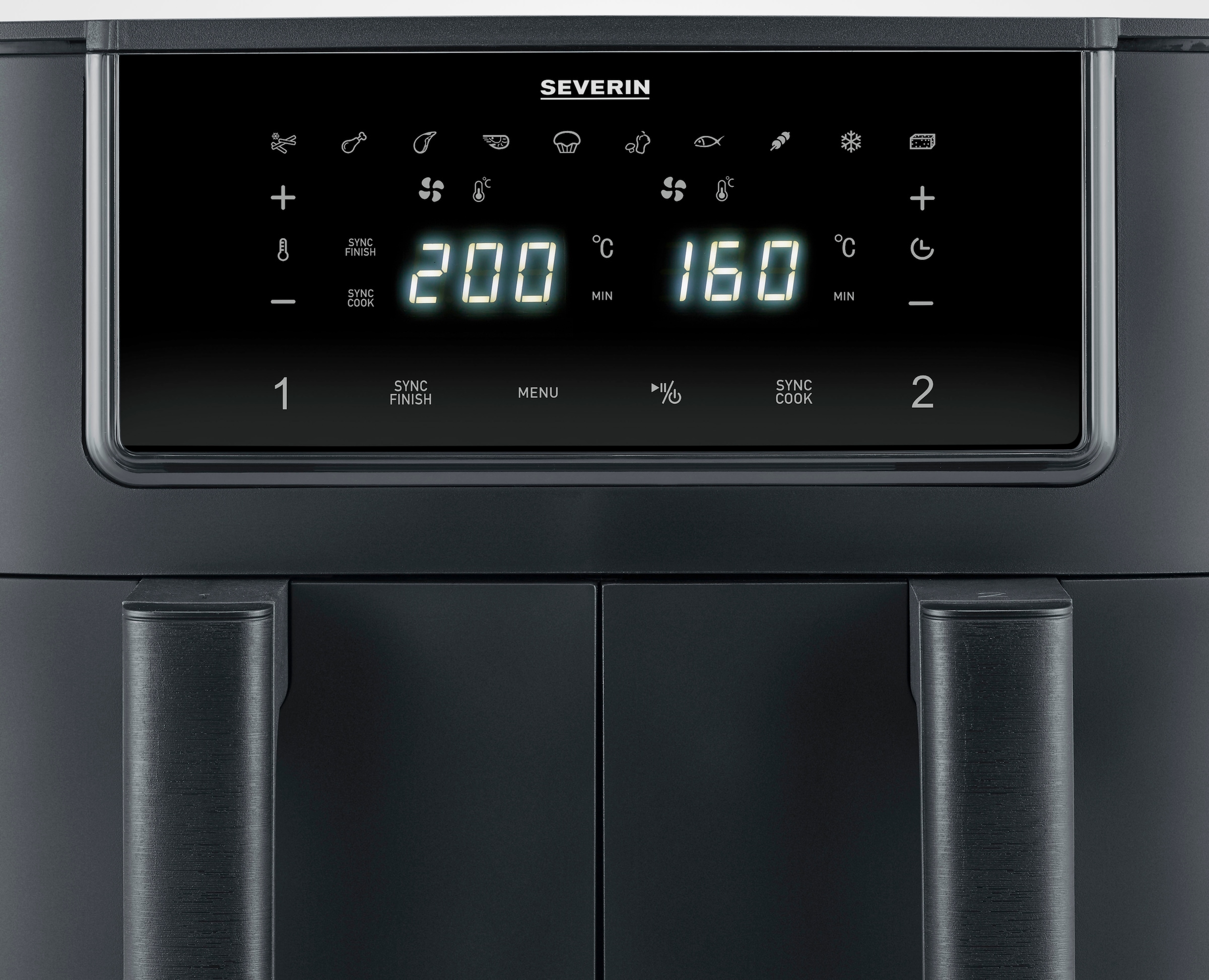 Severin Heißluftfritteuse »FR 2463   2 x 4 l "Dual"«, 2600 W