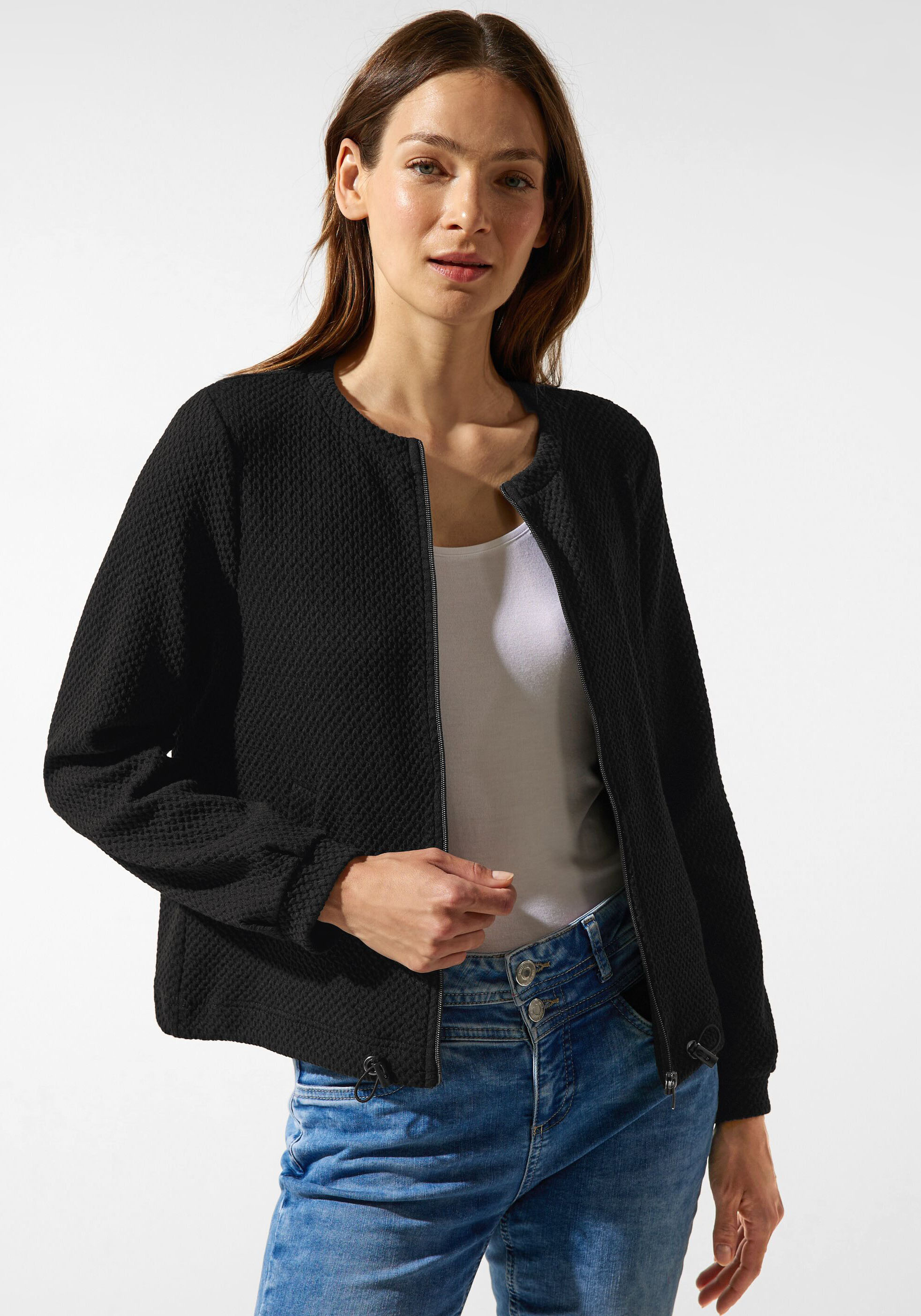 Shirtjacke, mit Strukturmuster