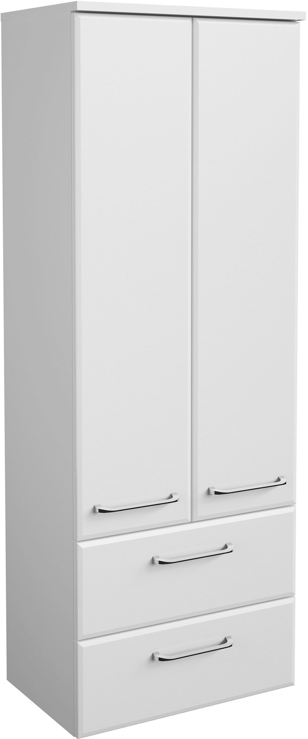 Saphir Badmöbel-Set »Quickset 341 3-teilig, Keramik-Waschtisch und LED-Spiegelschrank« Set, 3 Stk. tlg.