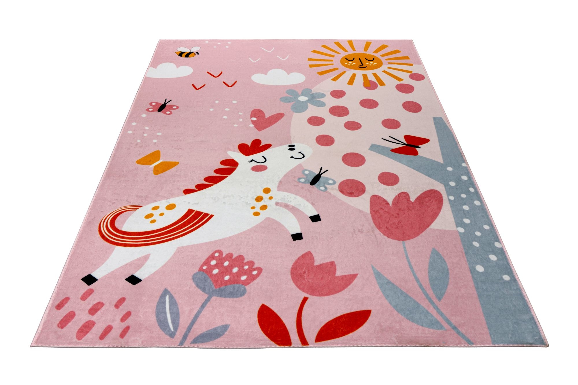 Obsession Kinderteppich »Magic Kids ML 101«, rechteckig, 8 mm Höhe, niedliches Pferde Motiv, waschbar, Kinderzimmer