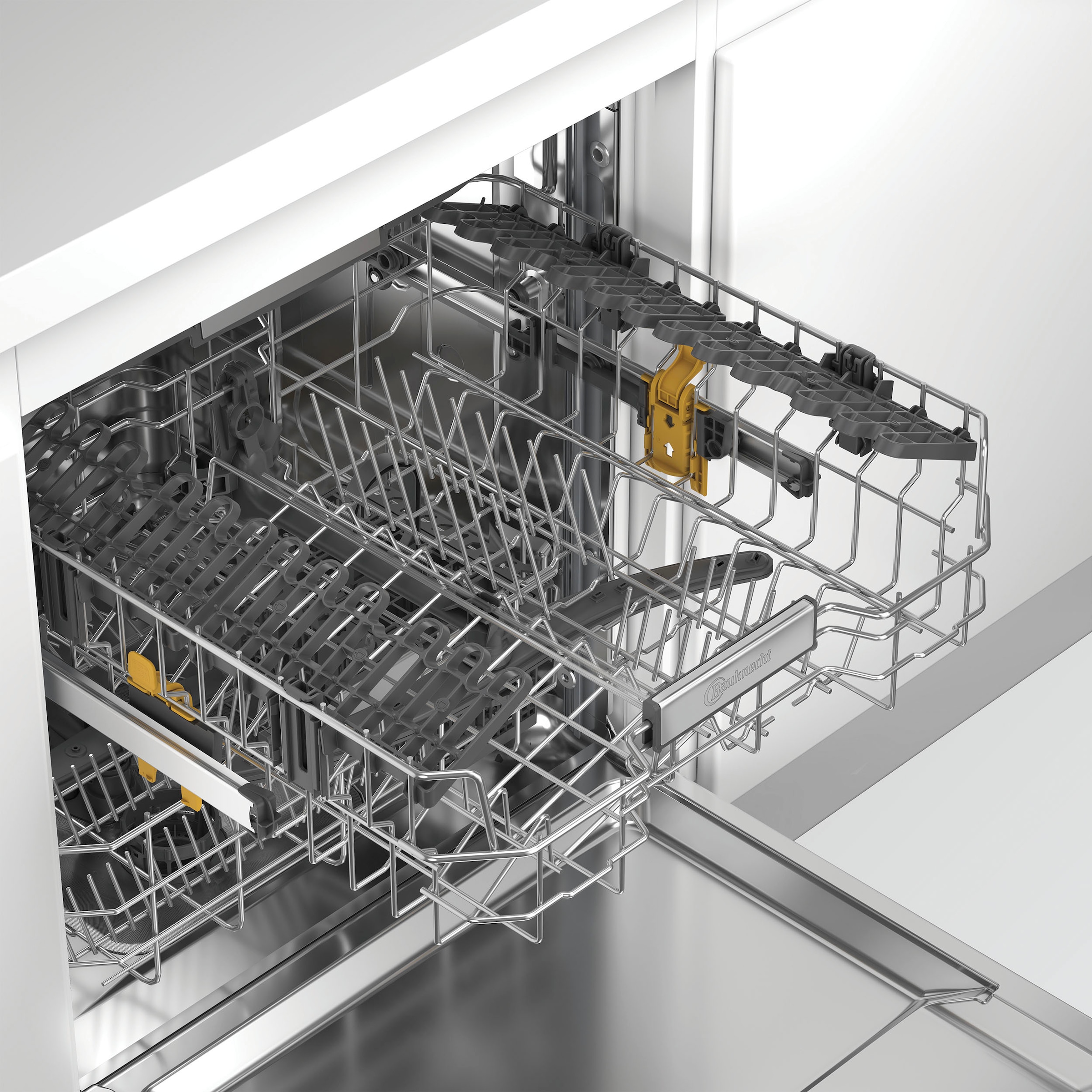 BAUKNECHT teilintegrierbarer Geschirrspüler »OBBC Ecosilent2 8650« 8,9 l 14 tlg. Maßgedecke ActiveDry – automatische Türöffnung, 2+2 Herstellergarantie