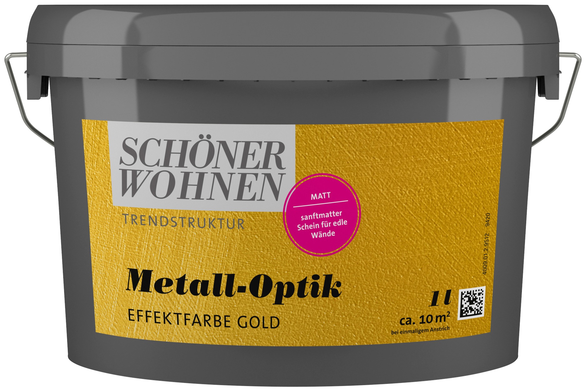 SCHÖNER WOHNEN FARBE Wandfarbe »TRENDSTRUKTUR Metall-Optik Effektfarbe«, matt, Effektfarbe im metallischen Look