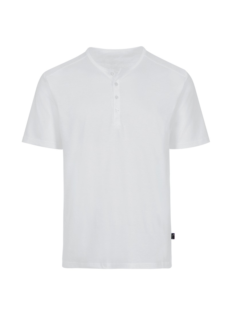 Trigema T-Shirt »TRIGEMA T-Shirt mit Knopfleiste DELUXE Baumwolle«, (1 tlg.)