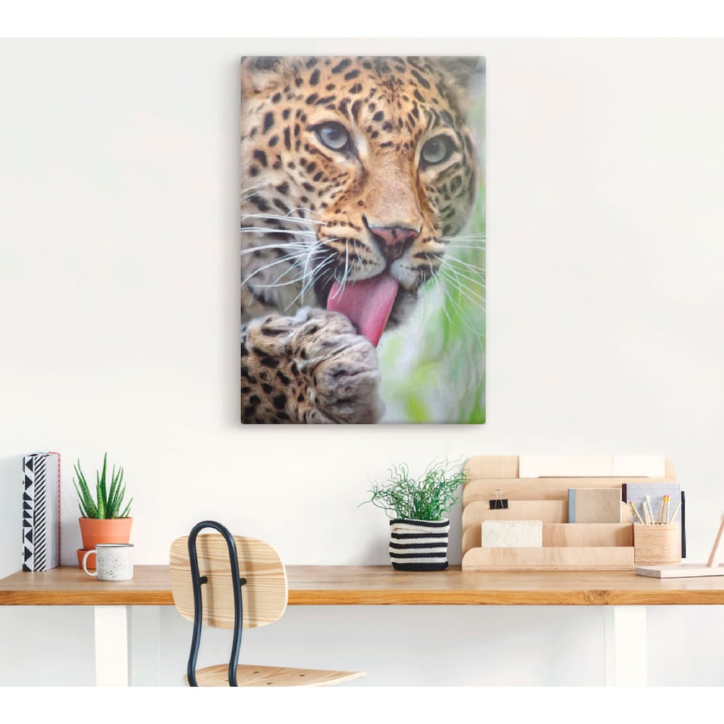 Artland Wandbild »Leopard«, Wildtiere, (1 St.)