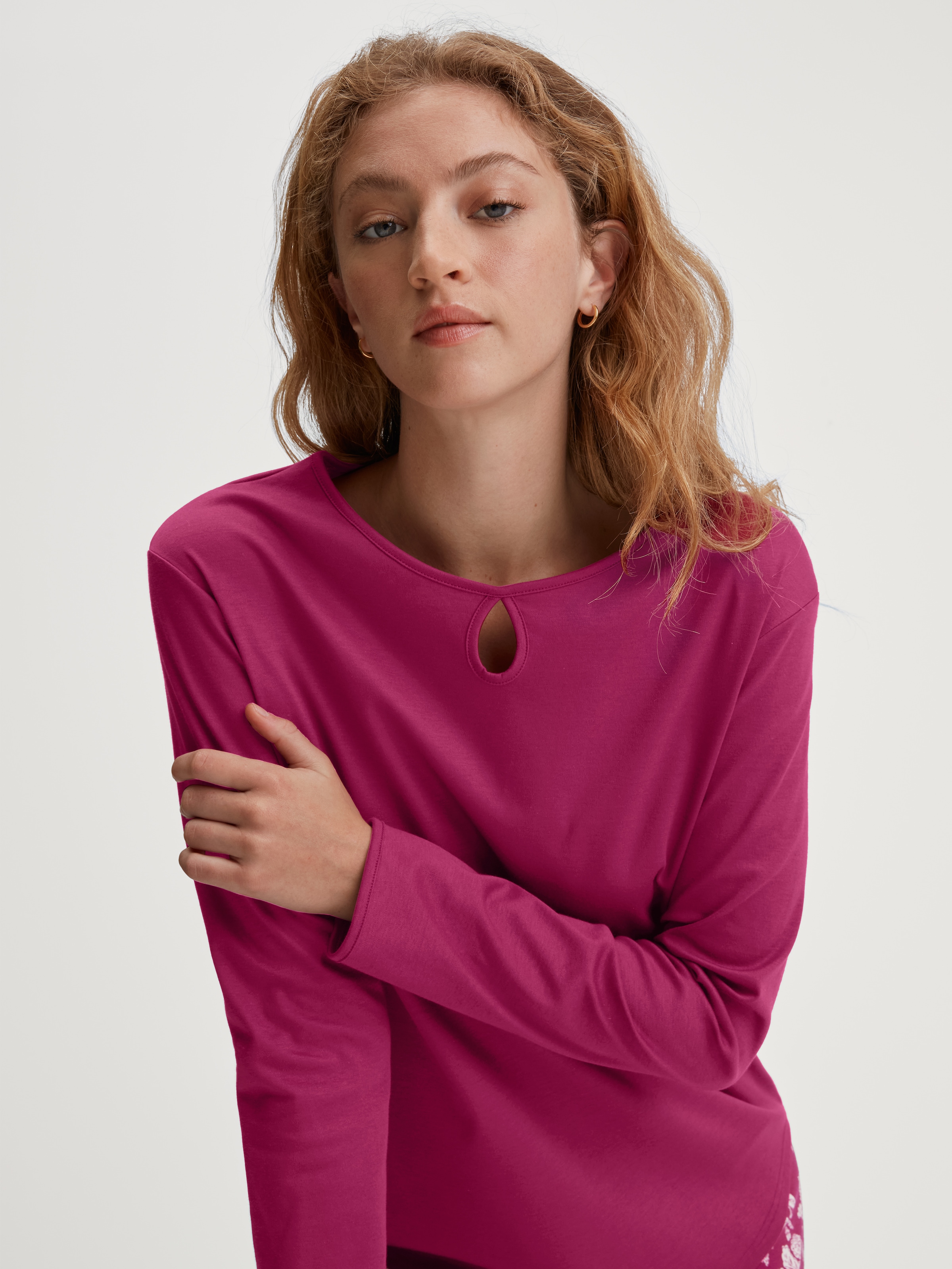 CALIDA Schlafanzug »Sweet Dreams« 2 Stk. tlg., lockere Passform, Rundhals, Interlock-Qualität, Langarm, weich