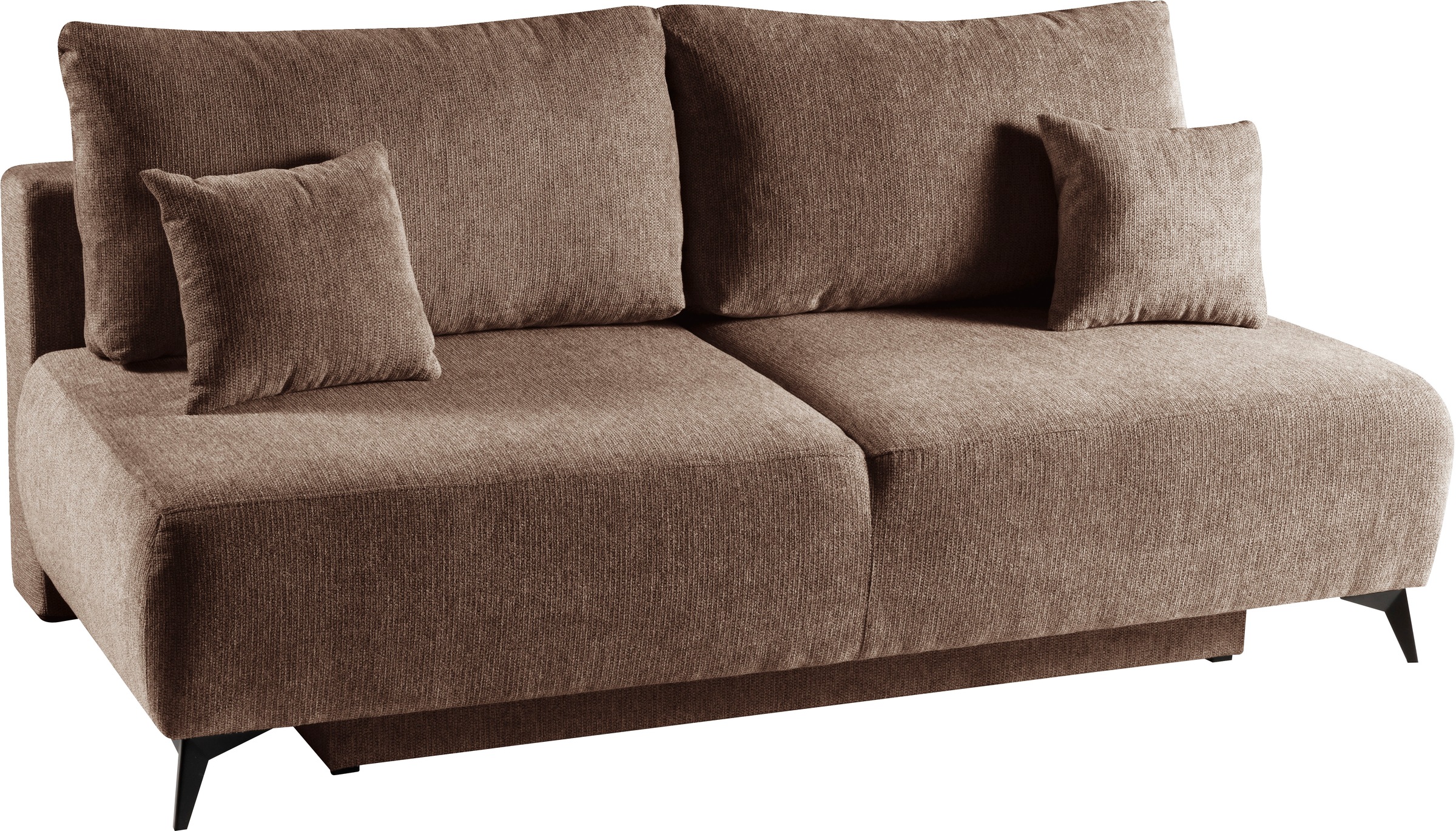 WERK2 Schlafsofa »Valerie mit Komfortsitz- und Liegehöhe, Breite 200cm,«, bequemes 2-Sitzer Schlafcouch mit Bettkasten