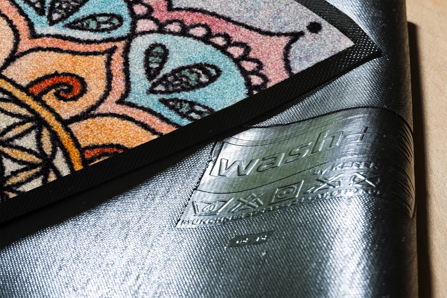 wash+dry by Kleen-Tex Fußmatte »Round Harmony Pattern« rechteckig 7 mm Höhe