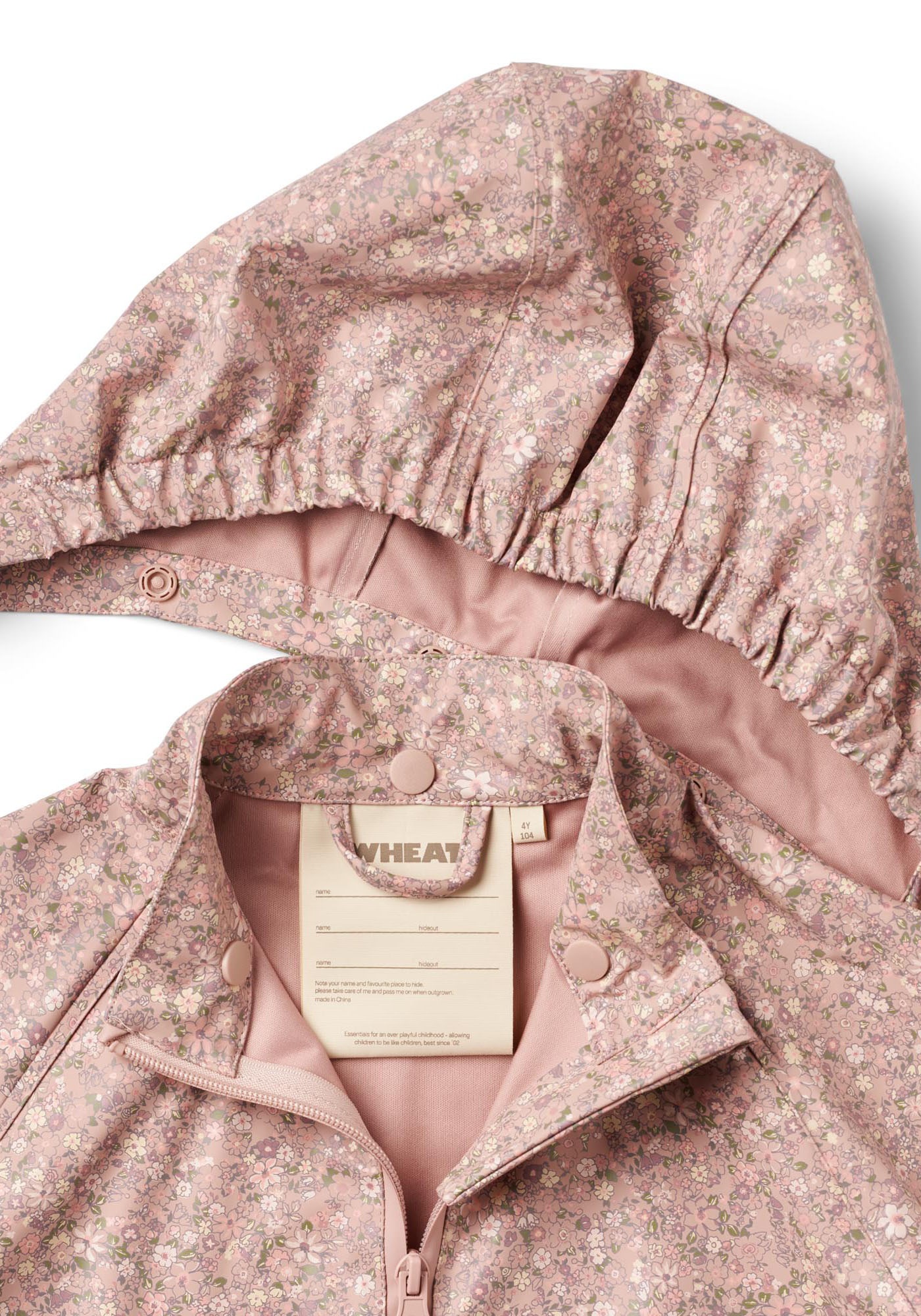 WHEAT Regenjacke »Rainwear Charlie«, (Set, 2 St.), mit Kapuze, mit passender Latzhose, wasserdicht mit verschweißten Nähten