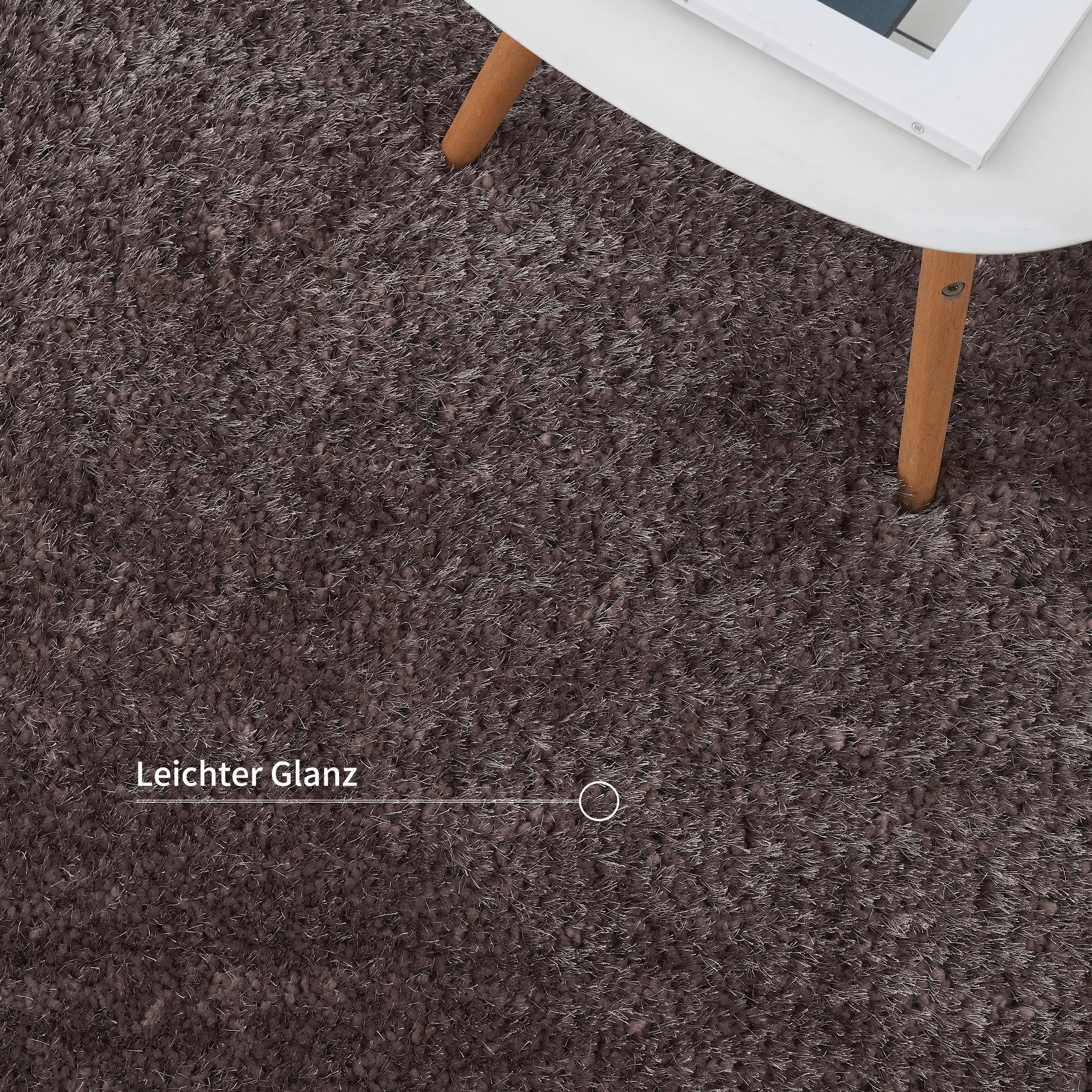 Guido Maria Kretschmer Home&Living Hochflor-Teppich »Micro exclusiv Teppich, sehr hoher Flor, weich durch Mikrofaser«, rechteckig, 78 mm Höhe, sehr weich, flauschig, uni, Wohnzimmer, Schlafzimmer, Kinderzimmer