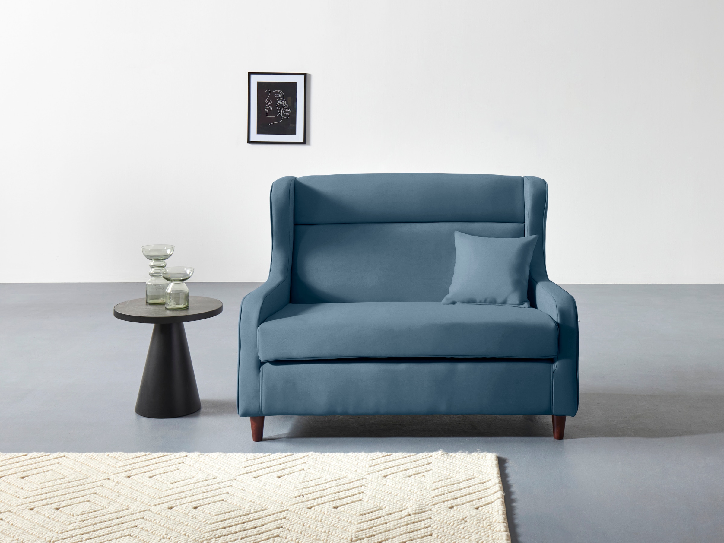 COLLECTION AB Ohrensessel »Mike«, Breite 130 cm, 1 Zierkissen inkusive