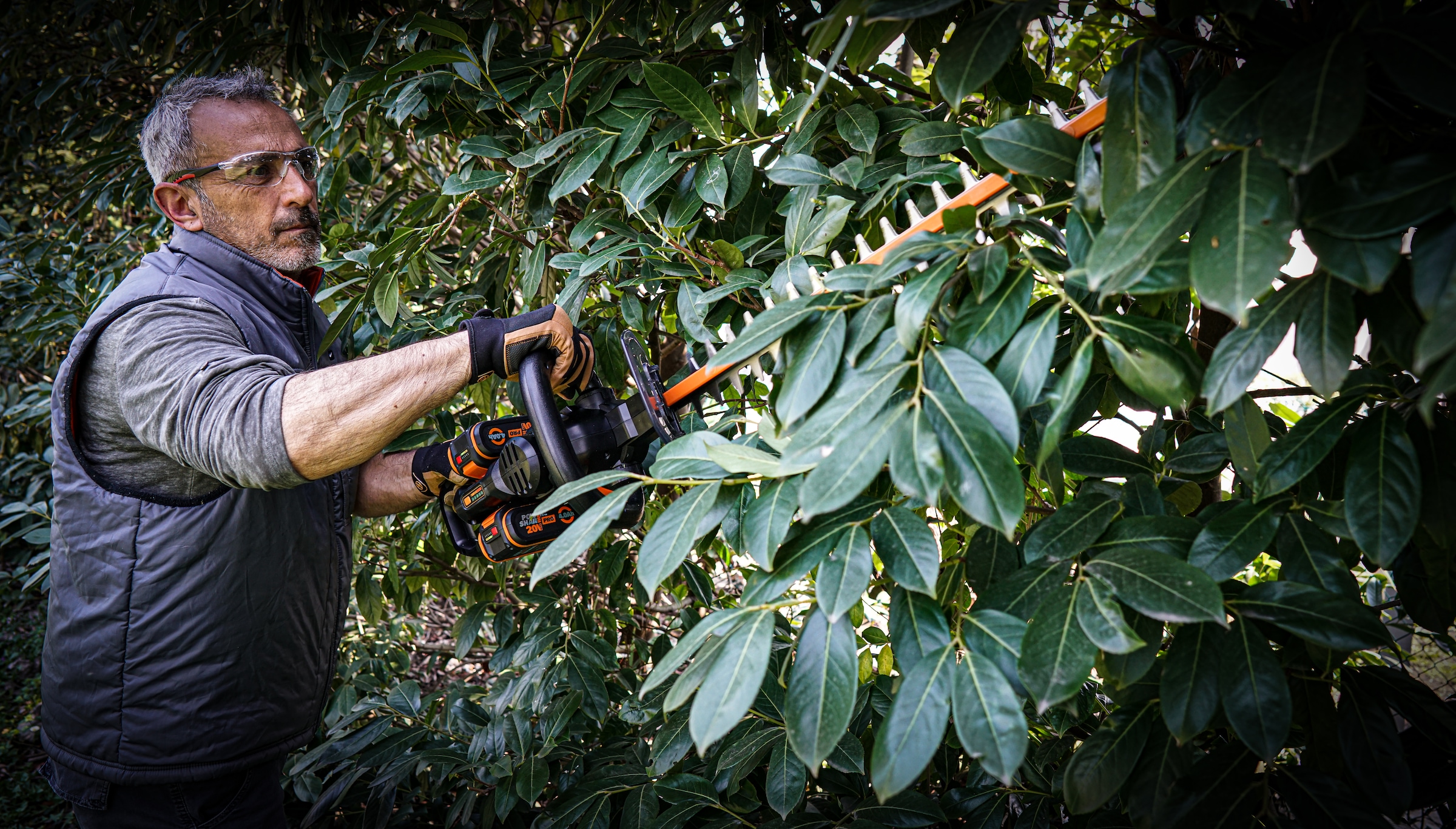 Worx Akku-Heckenschere »WG286E.9 Nitro Profi«, 58 cm Schnittlänge, 27 mm Zahnabstand, ohne Akku und Ladegerät